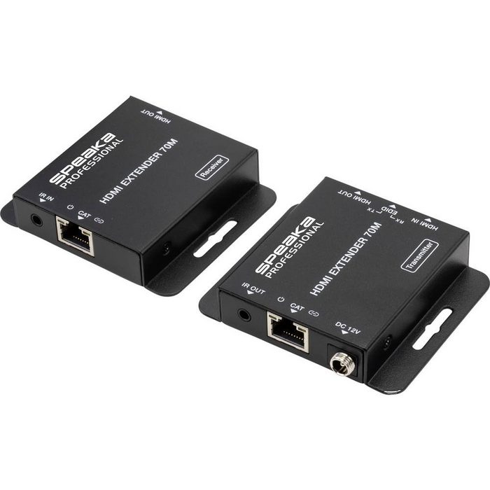 SpeaKa Professional 4K HDMI Extender (Verlängerung) über Computer-Kabel