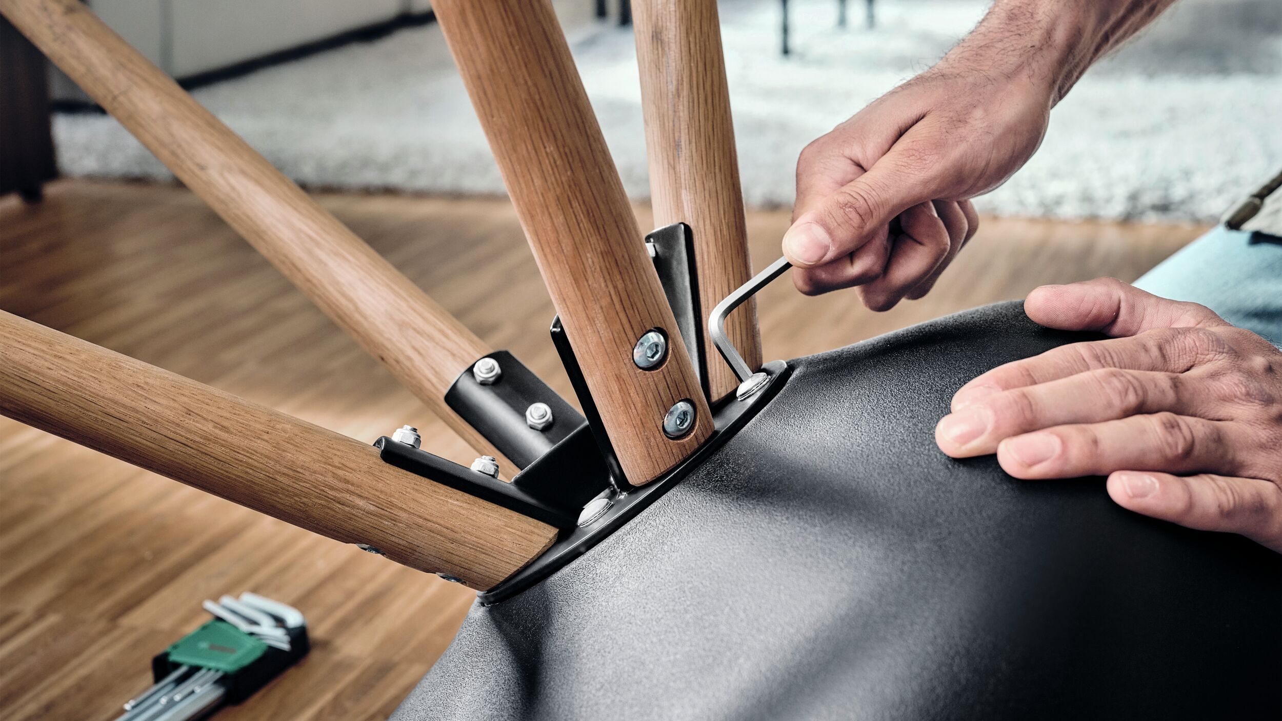 BOSCH Stiftschlüssel (9 Teile), Handwerkzeug Innensechskant-Satz, 9-teilig