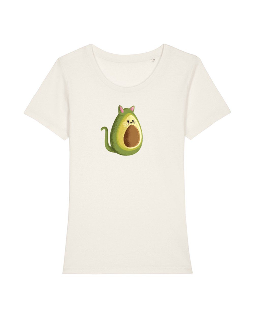 Print-Shirt grün wat? glazed (1-tlg) Avocato Apparel