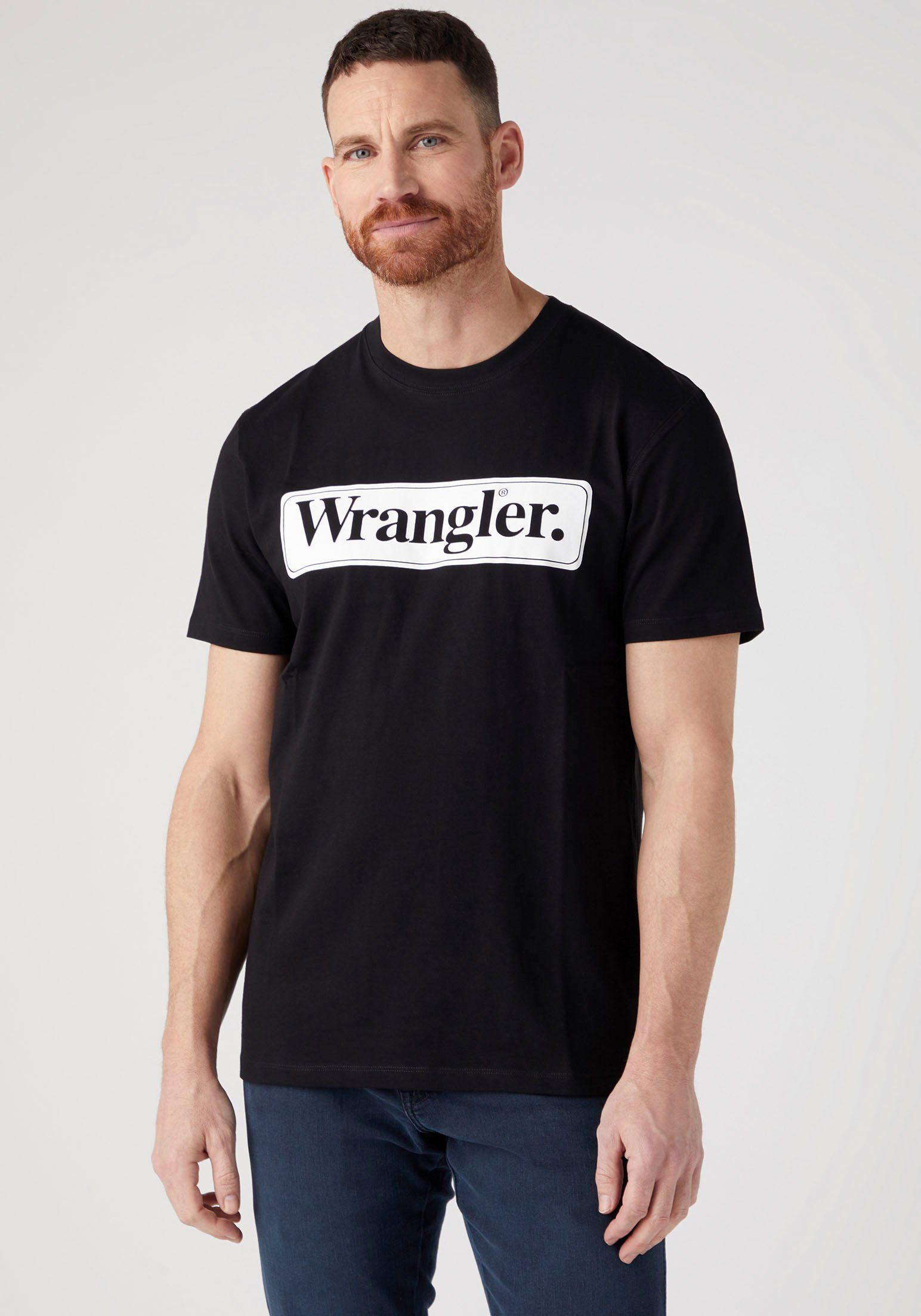 Wrangler black Rundhalsshirt