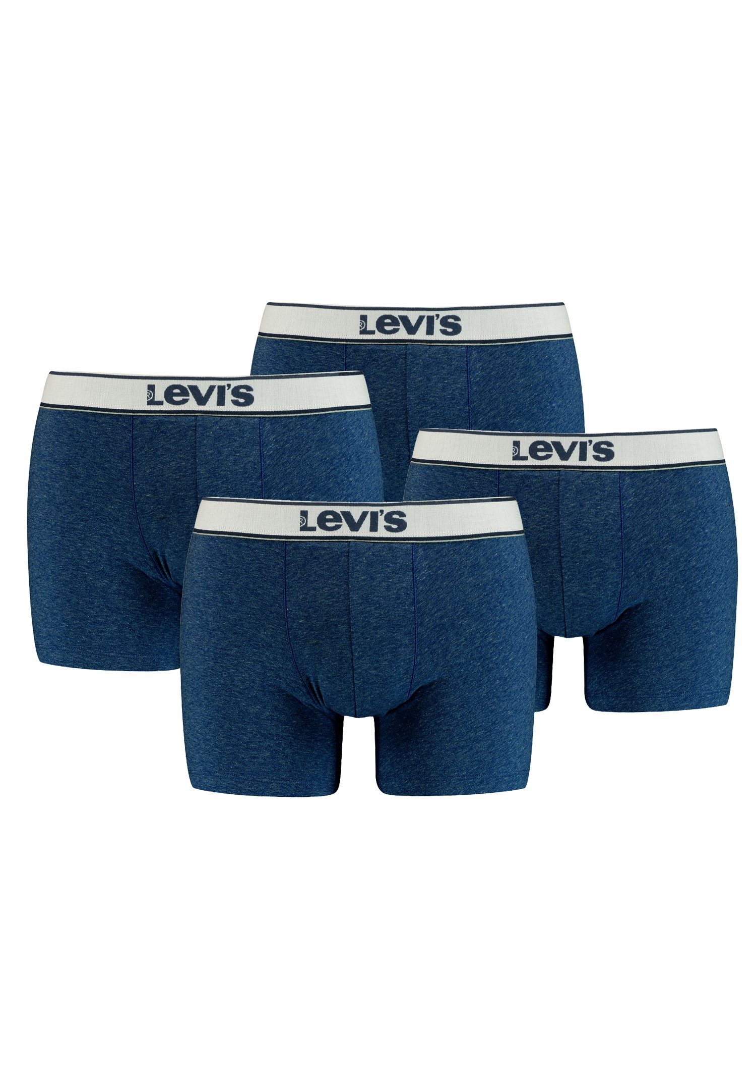 Levi's® Boxershorts LEVIS MEN VINTAGE HEATHER BOXER BRIEF 4er Pack (Set, 4-St., 4er-Pack) Navy