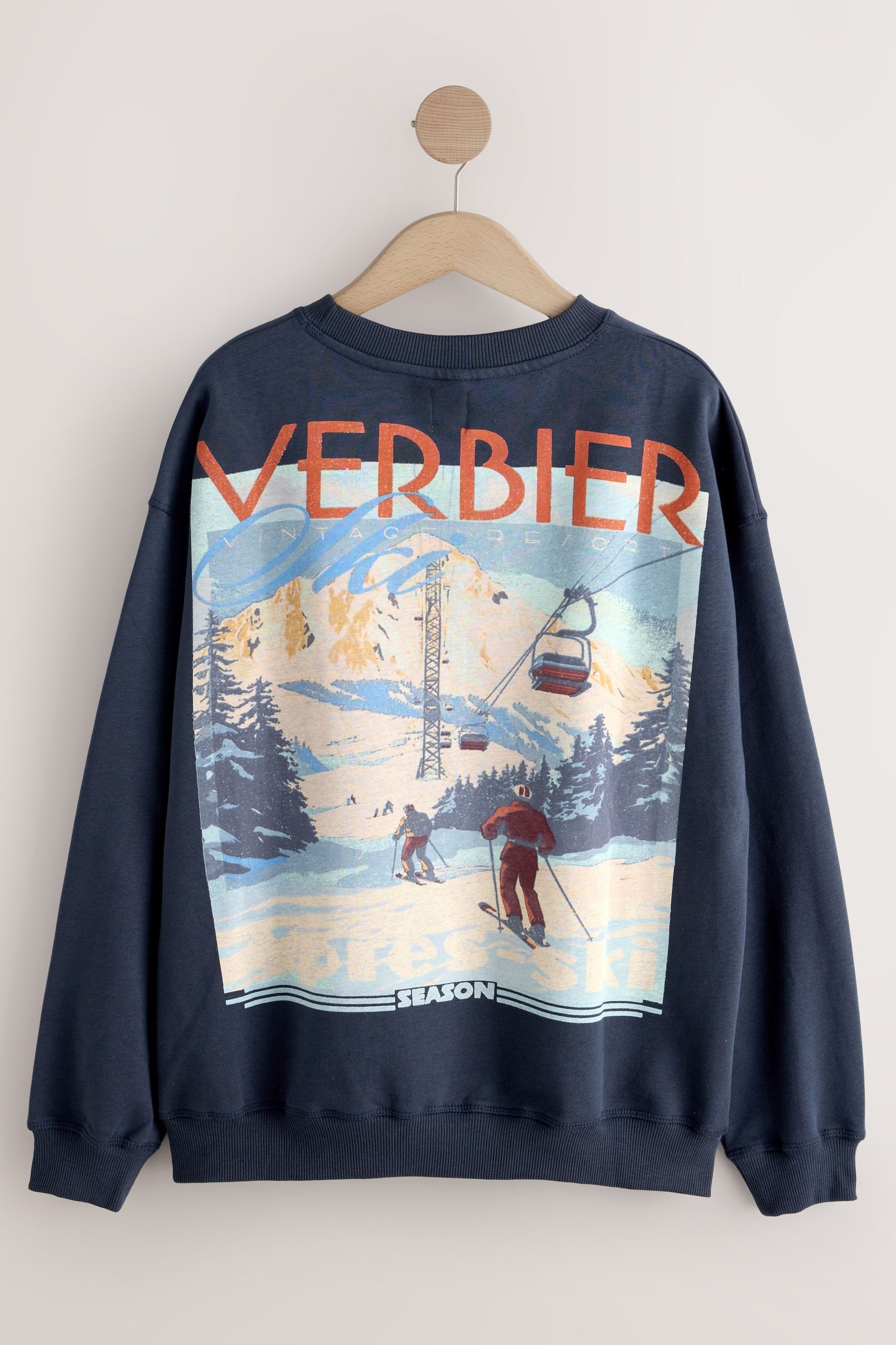 Next Pyjama Schlafanzug aus Flanell mit Sweatshirt (2 tlg) günstig online kaufen