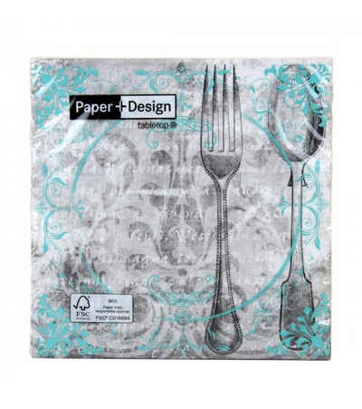 Paper+Design Einweggeschirr-Set Papierservietten, Have a good lunch, 20 Stück, 33x