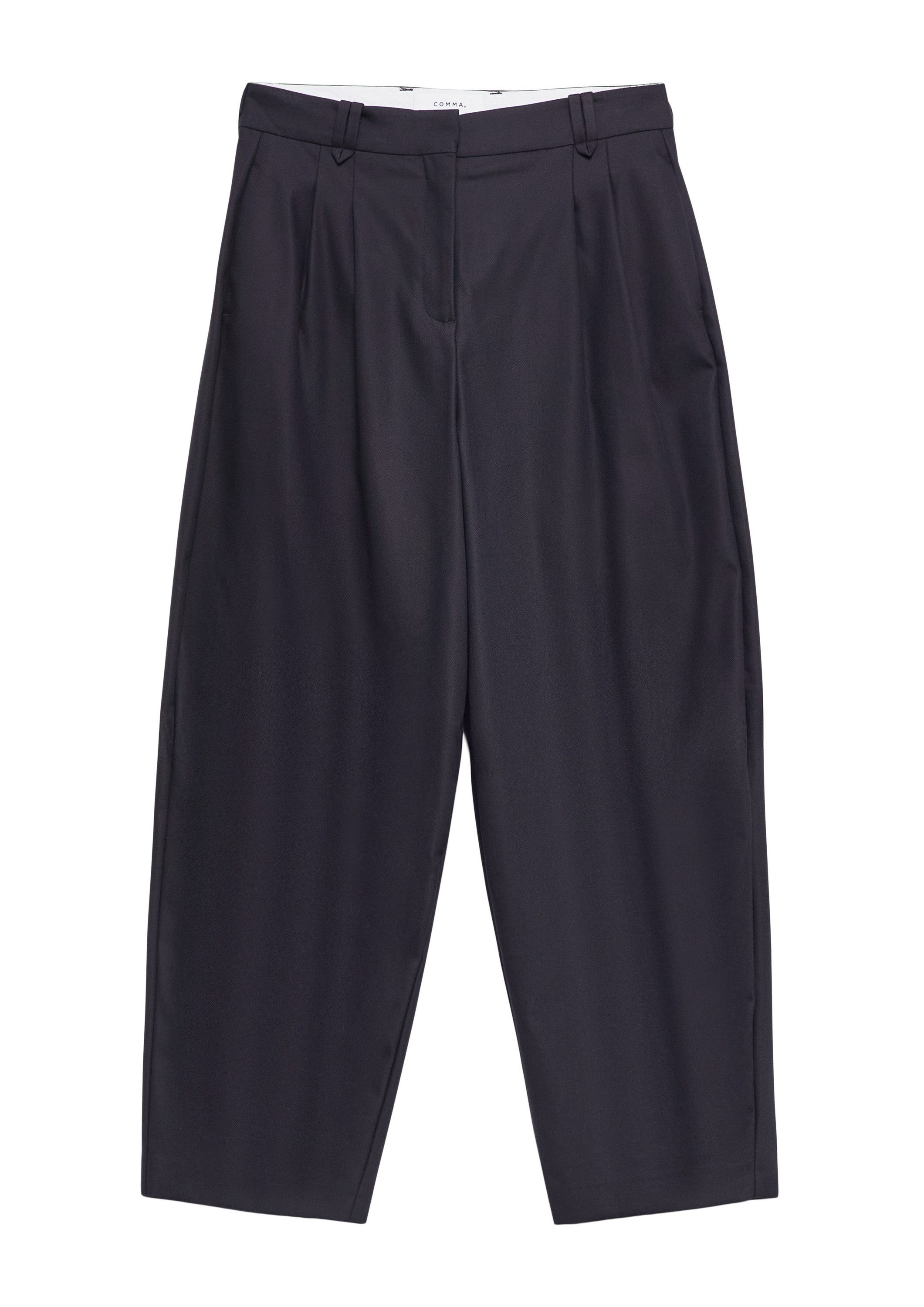 comma 7/8-Hose Hose Barrel-Hose aus strukturiertem Baumwollstretch günstig online kaufen