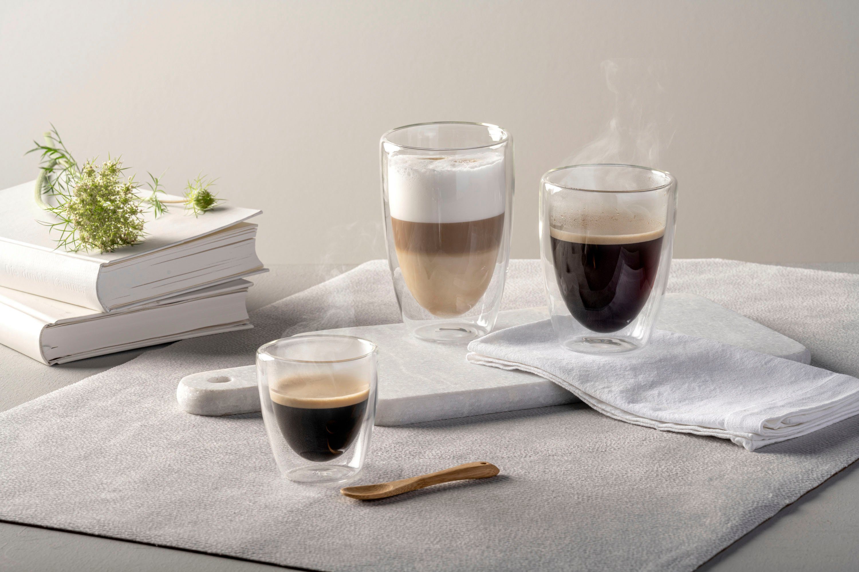 LEONARDO Gläser-Set DUO, 2-tlg., Borosilikatglas, doppelwandig, 2-teilig