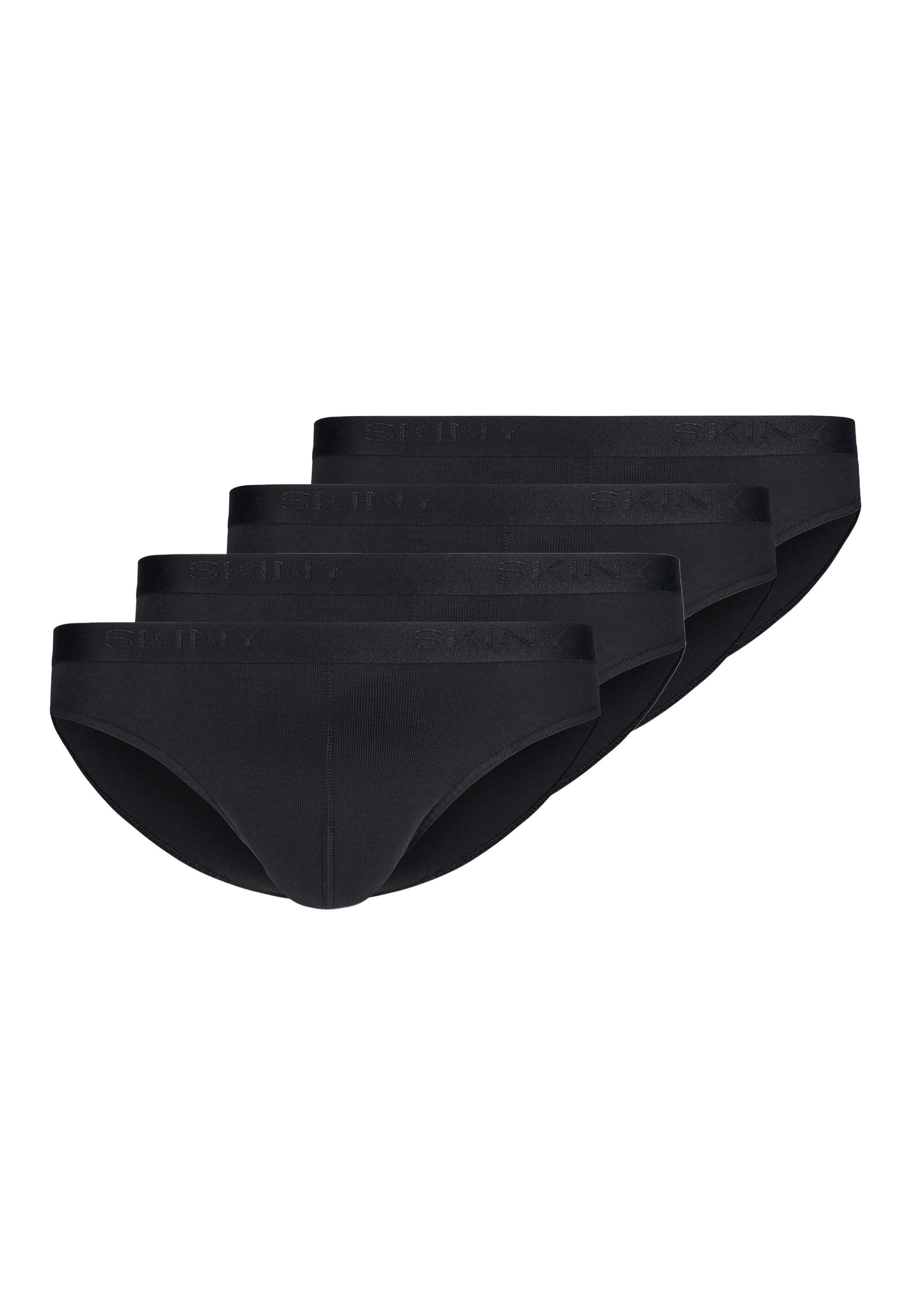 Skiny Slip 4er Pack Basic (Spar-Set, 4-St) Slip / Unterhose - Baumwolle - ohne Eingriff - Atmungsaktiv