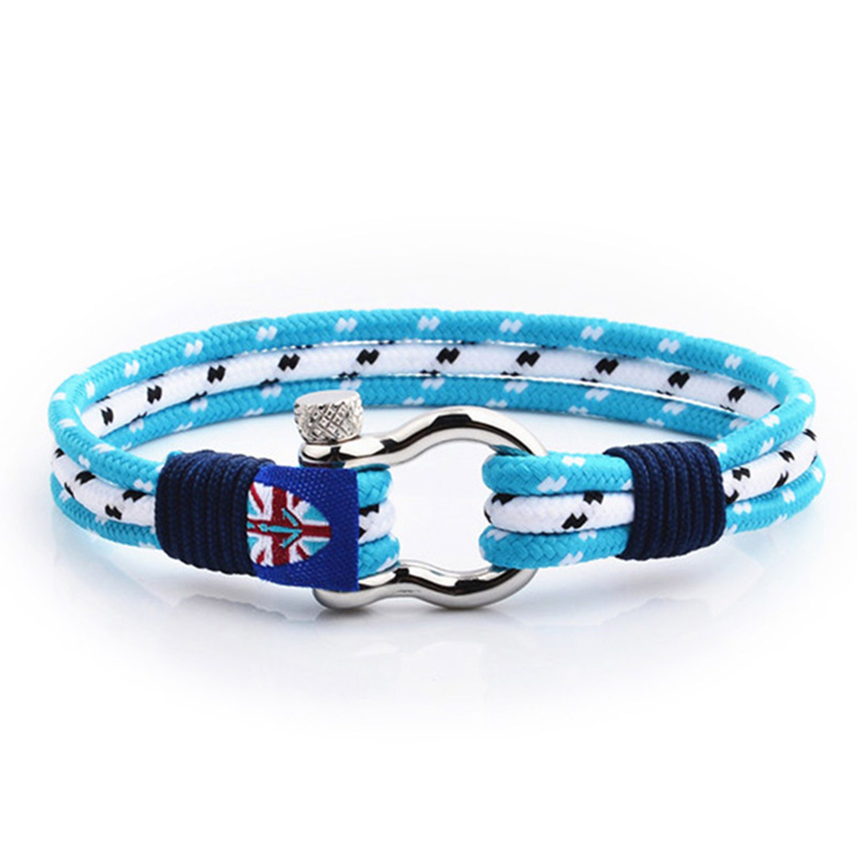 UNIQAL.de Armband Maritime Armband aus Segeltau "FLUNDER" nautics, Schäckel günstig online kaufen