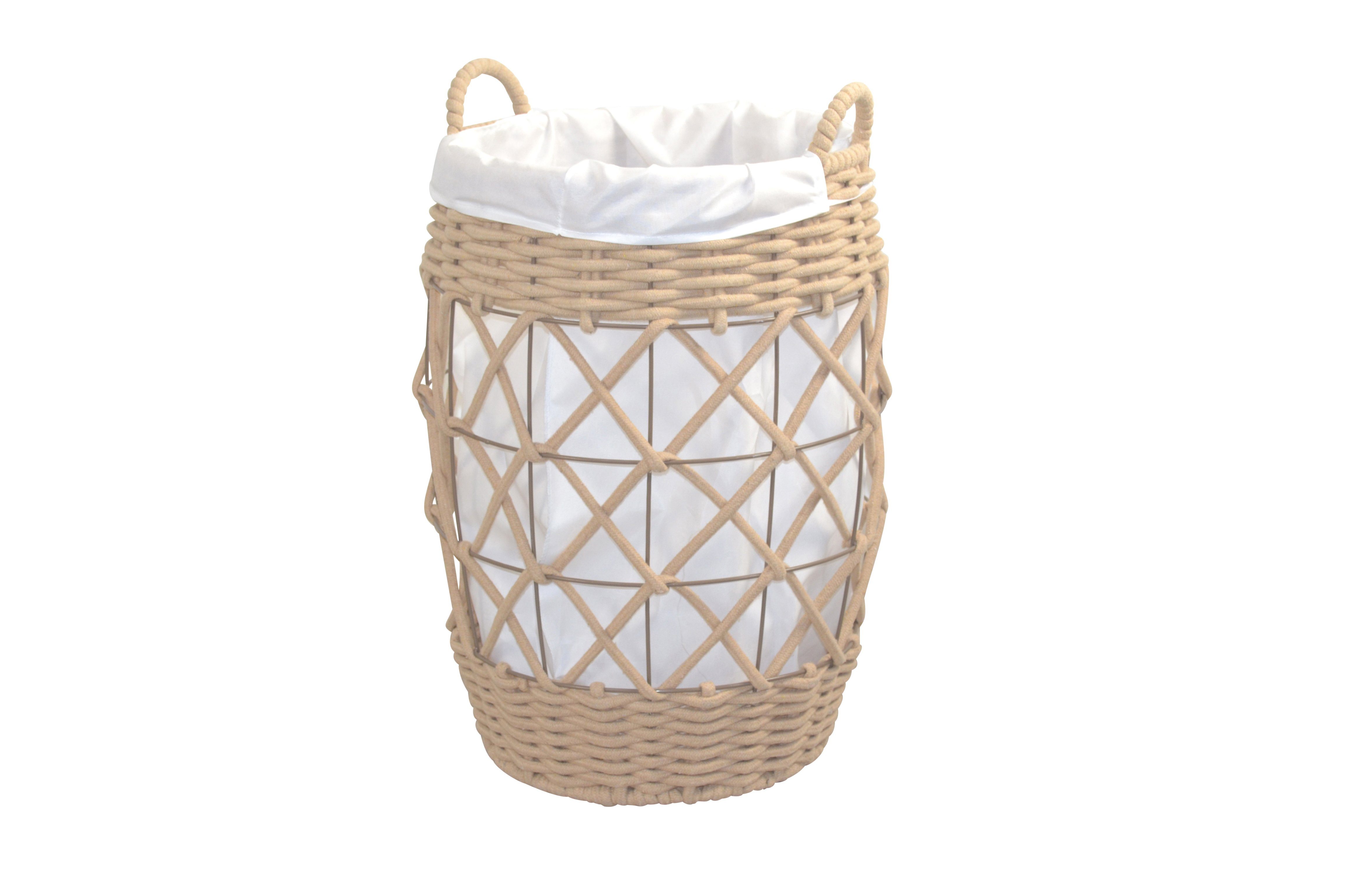 moebel-direkt-online Wäschekorb Nala (Durchmesser 37 cm, Höhe 55 cm, Wäschekorb, in zwei Farben lieferbar)