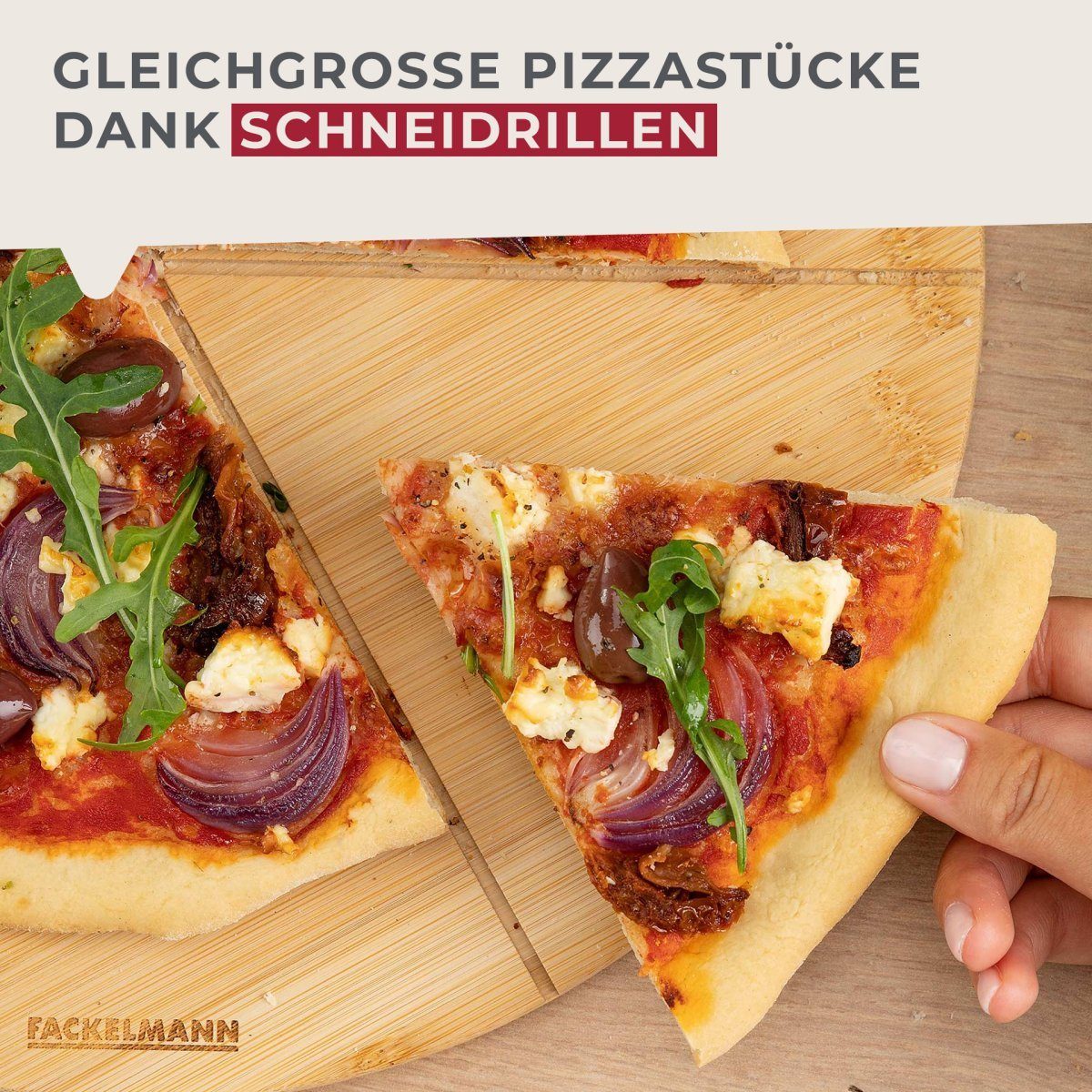 Pizza FACKELMANN & Pizzaschneidebrett Pasta