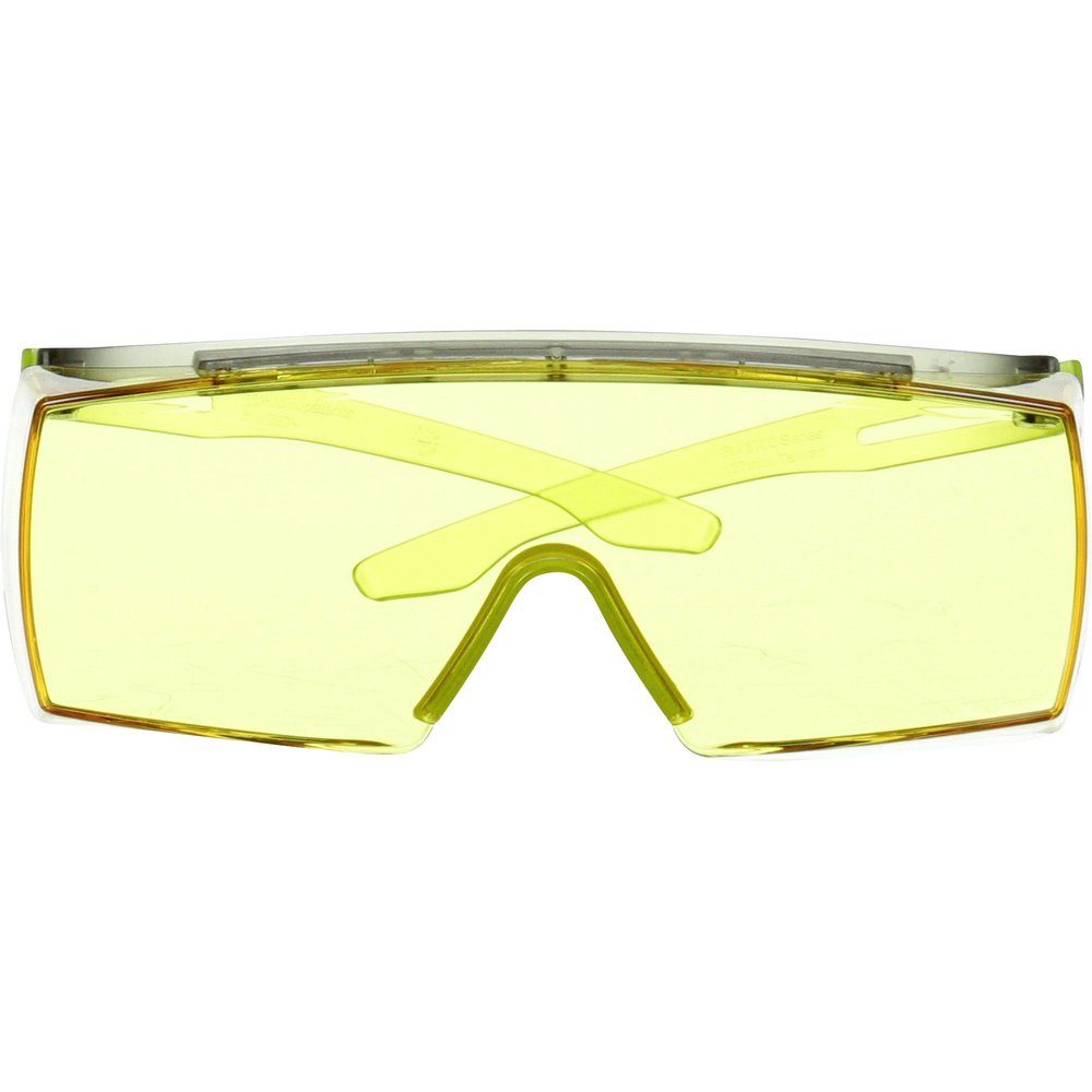 mit Überbrille Arbeitsschutzbrille EN Lindgrün 3M DIN Antibeschlag-Schutz SF3703SGAF-GRN 3M