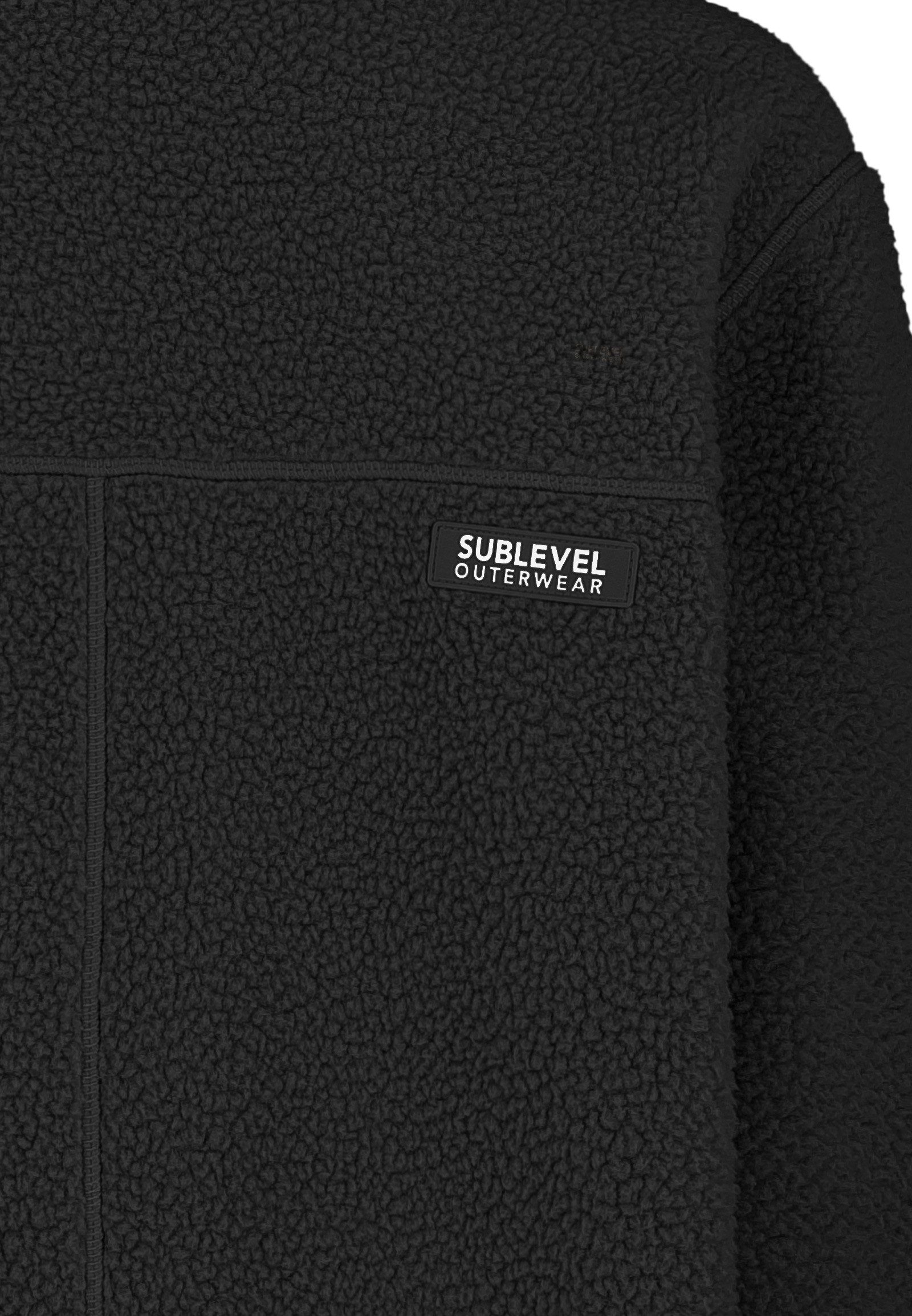 SUBLEVEL Fleecejacke Damen Leo Teddyfleece Kuschelig Übergangsjacke Jacke Outdoor Jacke Perfekte Passform Hochwertige Verarbeitung, Angenehm weich & warm – Bild 5 von 5