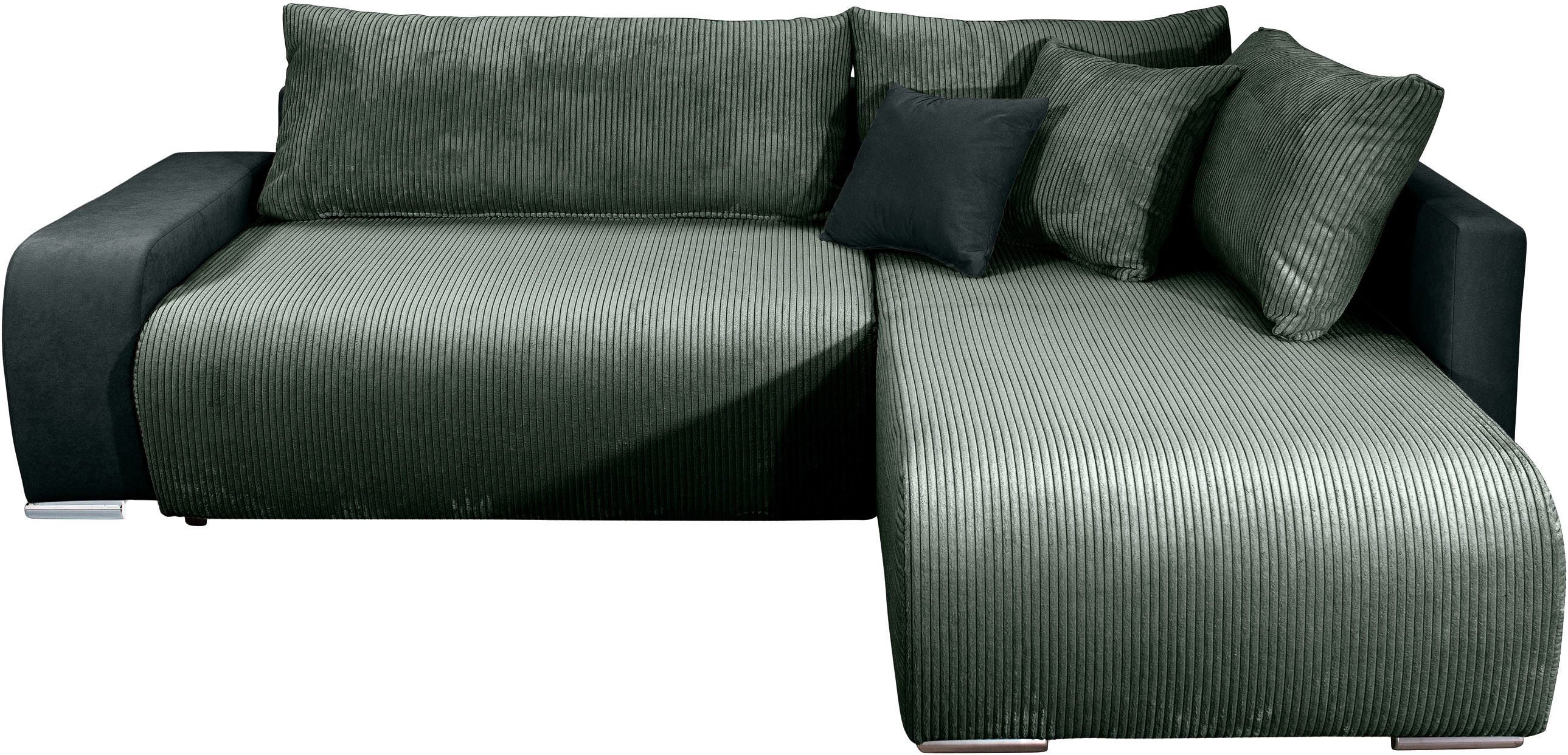 COLLECTION AB Ecksofa Poppy, L-Form, Breite 227 cm mit Schlaffunktion, inkl. Schlaffunktion und Bettkasten