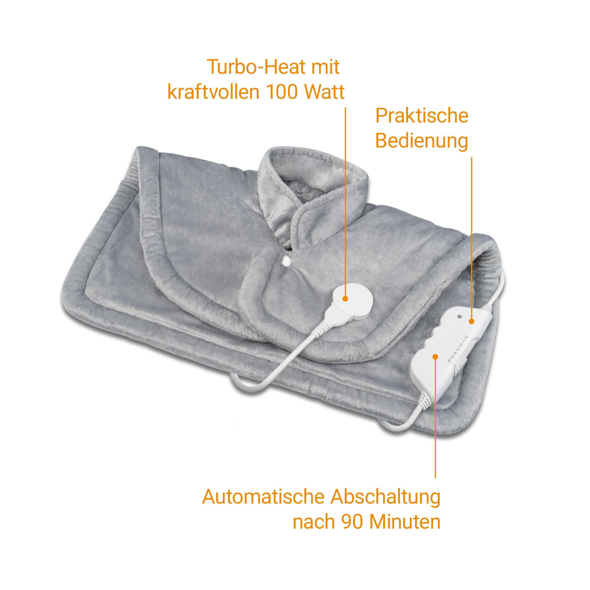 medisana Heizkissen HP 622, 6 Stufen, flexibler Heizdraht, Matrix-Sensorsystem, Wärmeverteilung