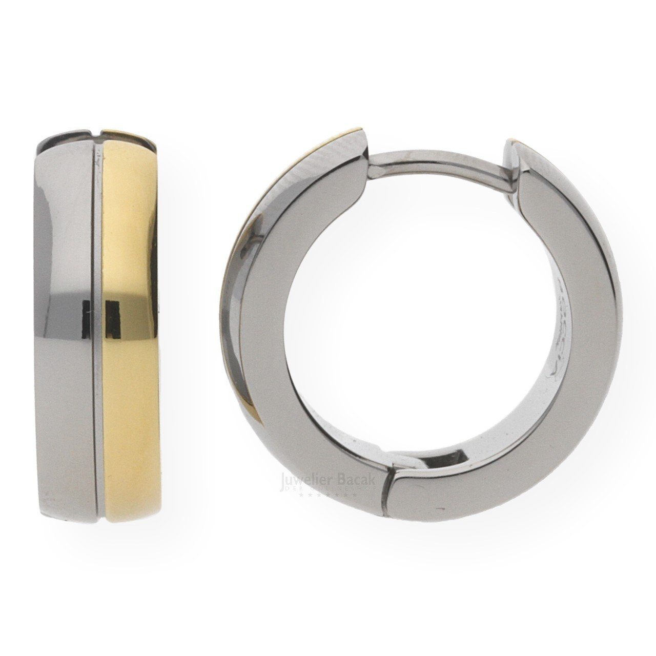Boccia Paar Серьги-кольца Boccia Серьги-кольца 0539-07 Titan vergoldet (kein Set, 2-tlg., inkl. edelm Schmucketui)