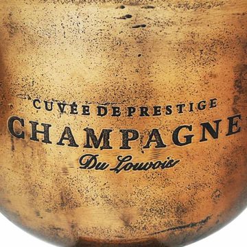 vidaXL Skulptur Champagner-Kühler Pokal Kupfer Braun