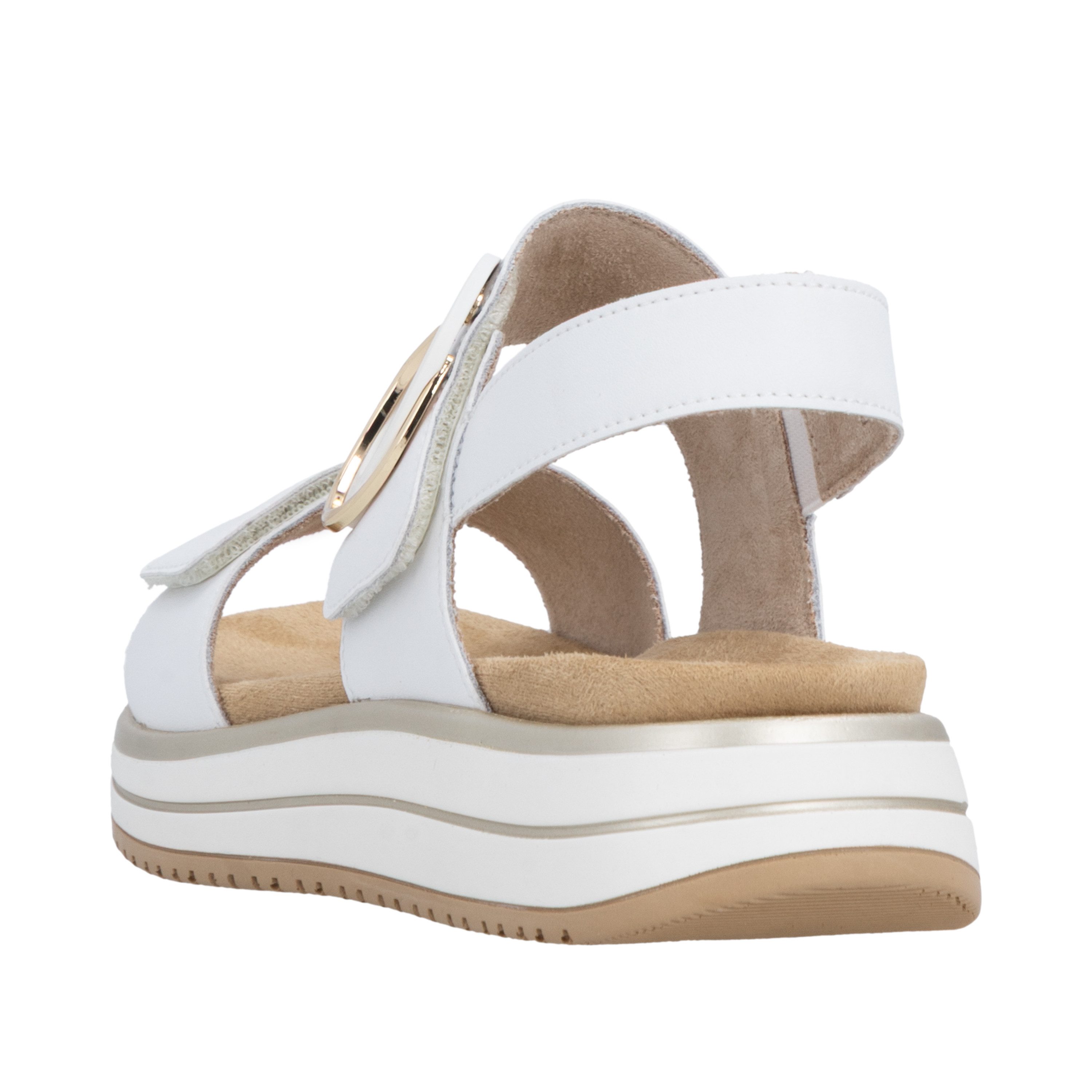 Remonte Plateausandale Sommerschuh, Sandalette mit Softfußbett und zwei Klettverschlüssen