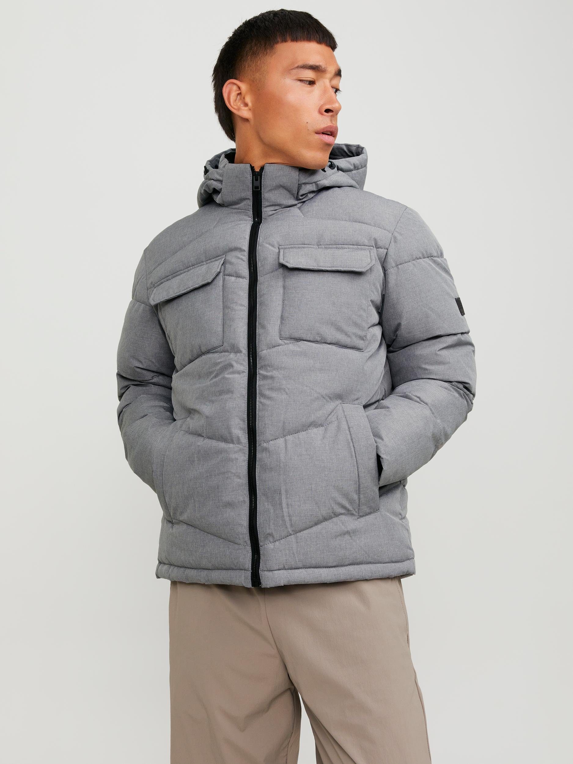 Jack & Jones Steppjacke JJMASON PUFFER JACKET SN Light Grey Melange