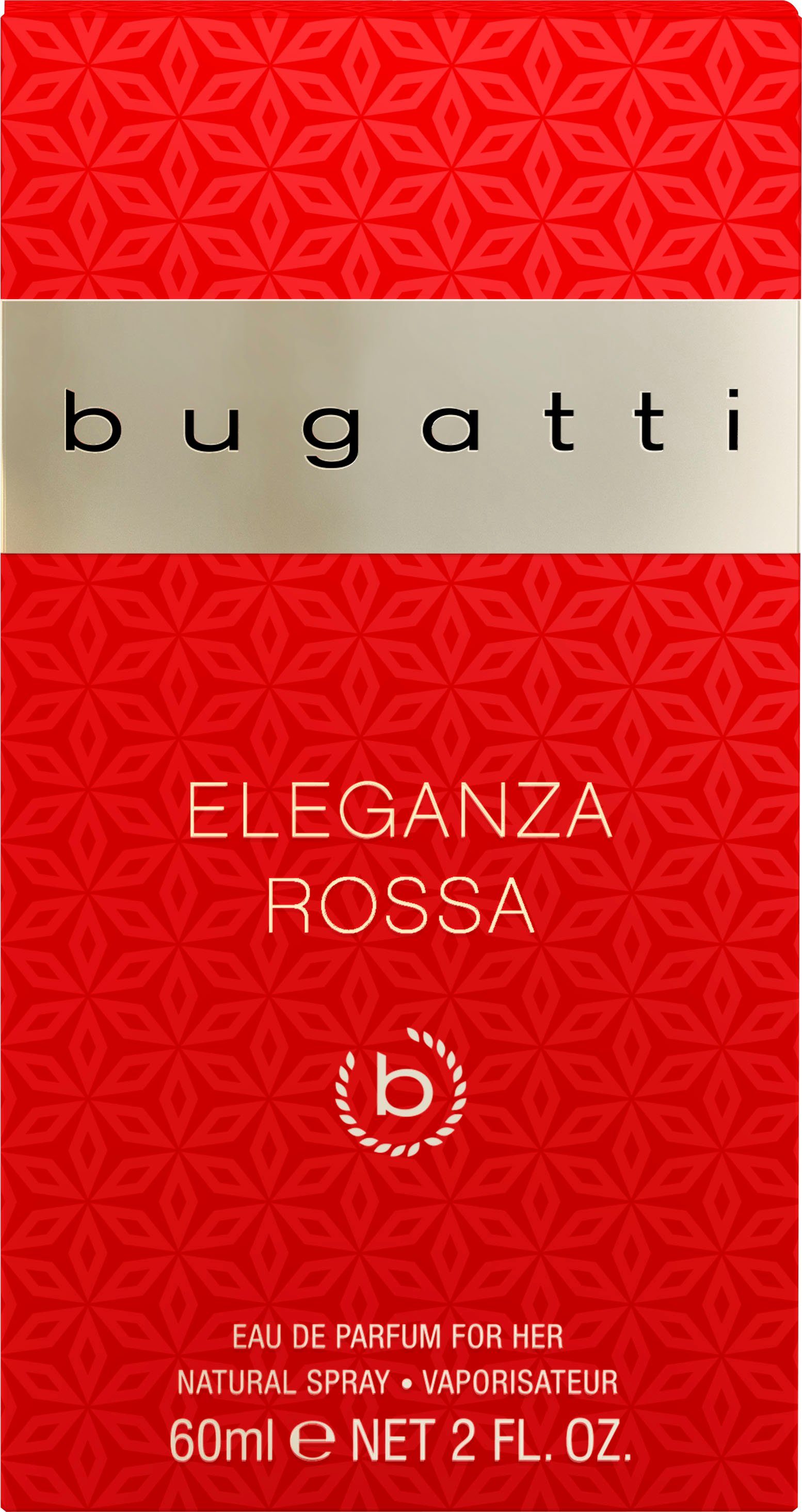 bugatti Eau de for 60 Rossa Parfum BUGATTI her EdP Eleganza ml