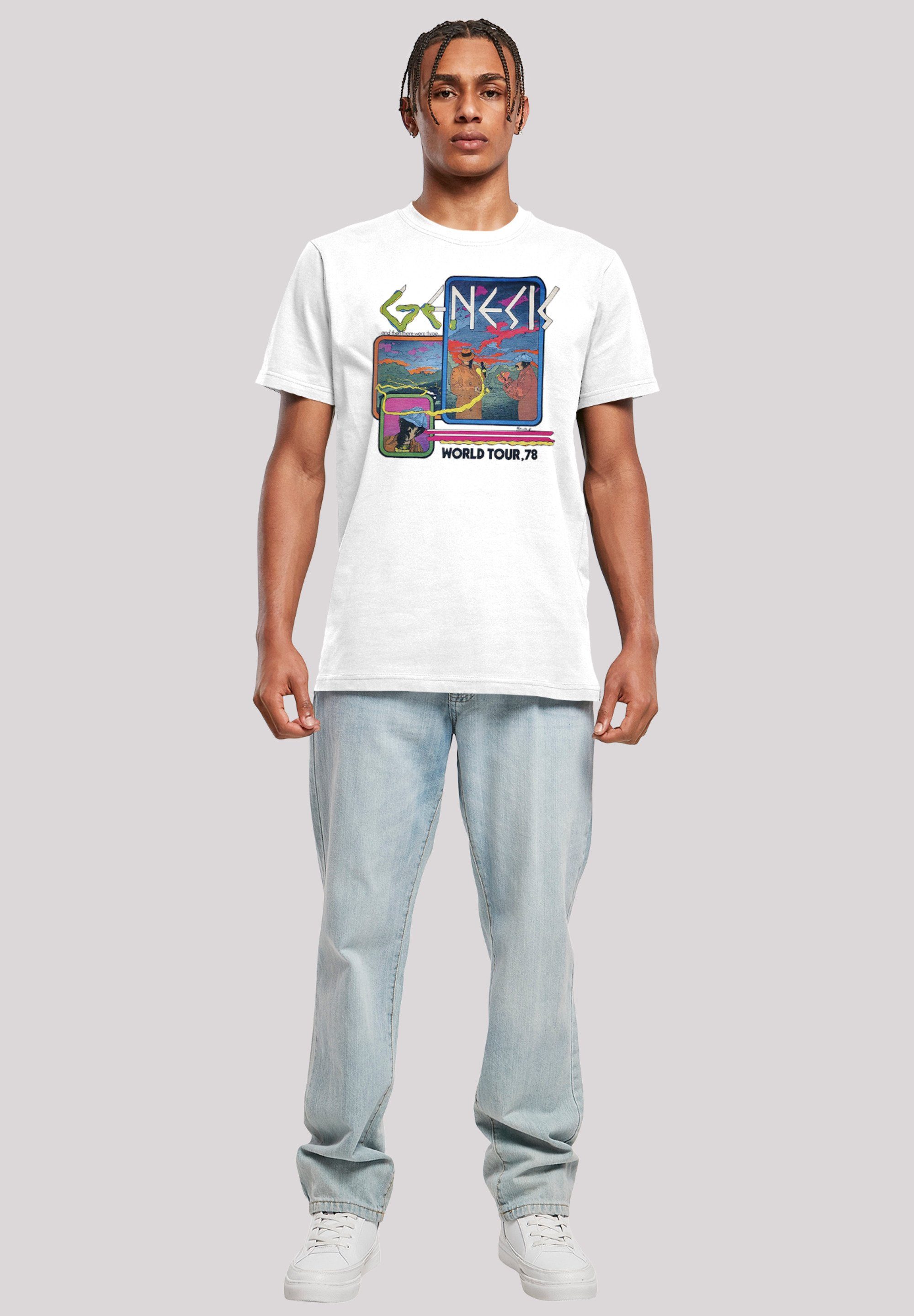 F4NT4STIC T-Shirt Genesis World Herren,Premium Tour Merch,Regular-Fit,Basic,Bandshirt 78 weiß
