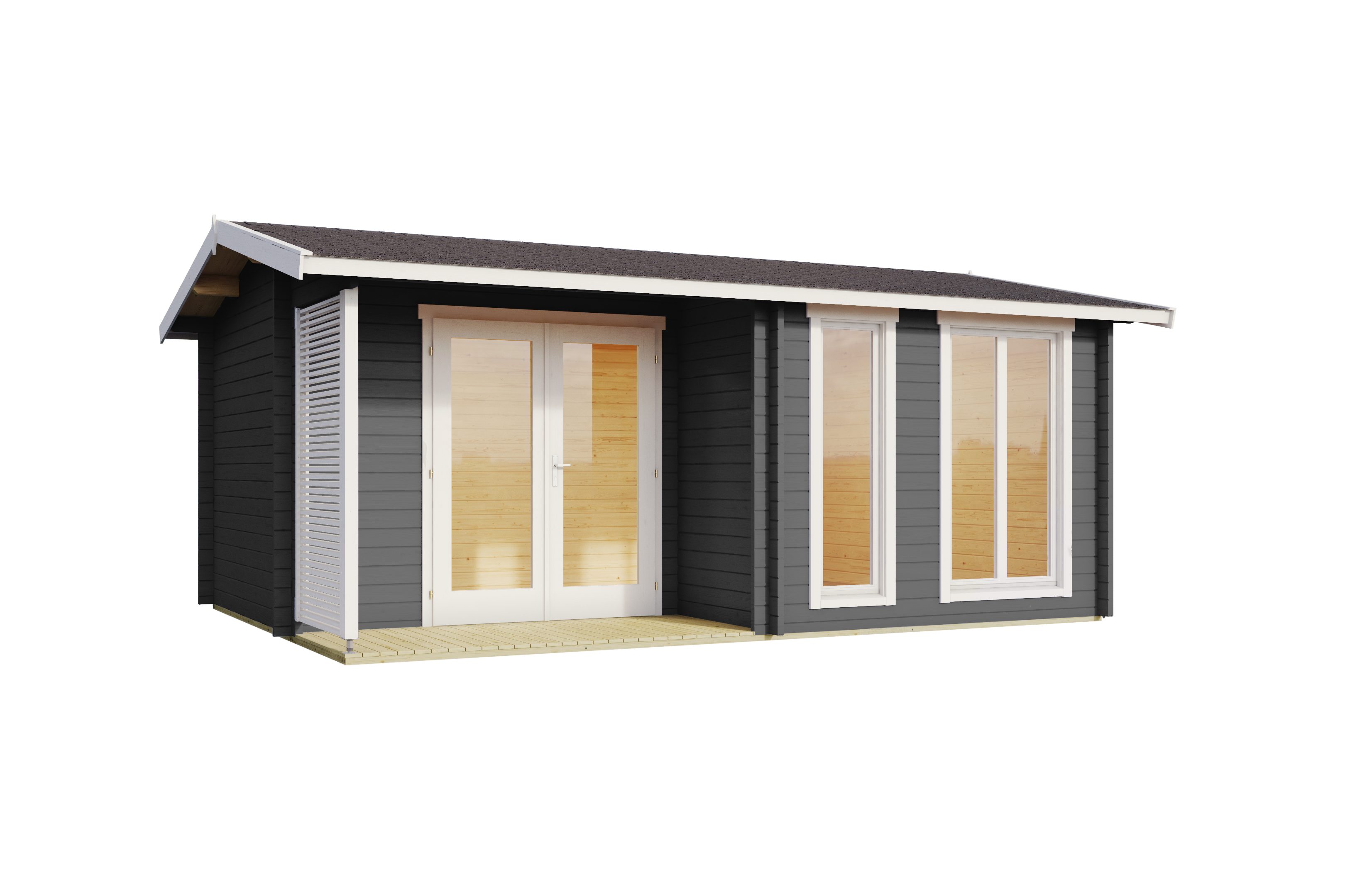 LASITA MAJA Gartenhaus BRIGHTON, BxT: 580x430 cm, (Set, inkl. Fußbodenbretter zum Verlegen)