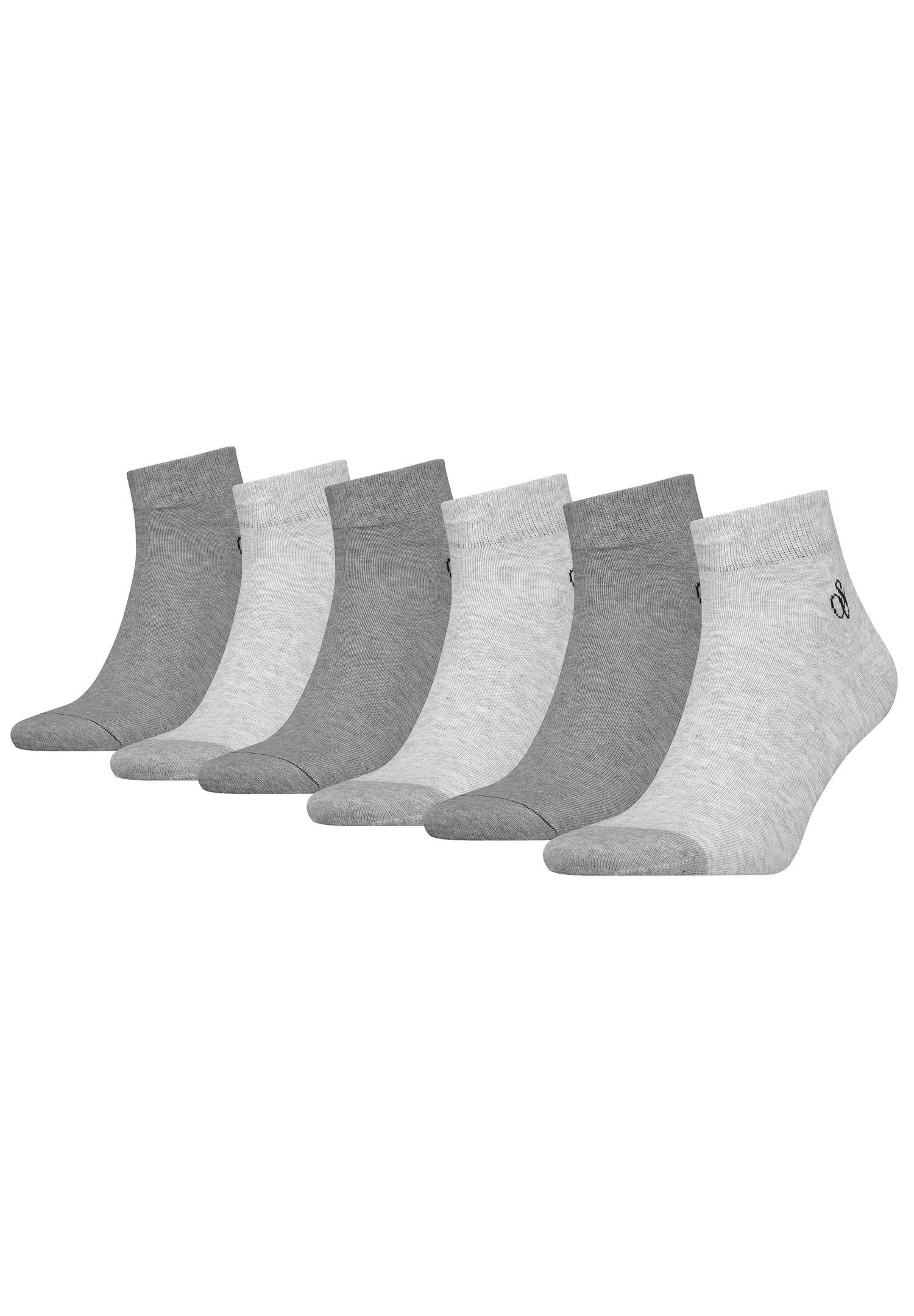 Scotch & Soda Kurzsocken SCSO Grey Socks Quarter (6-Paar) Toe Heather 6P Dip