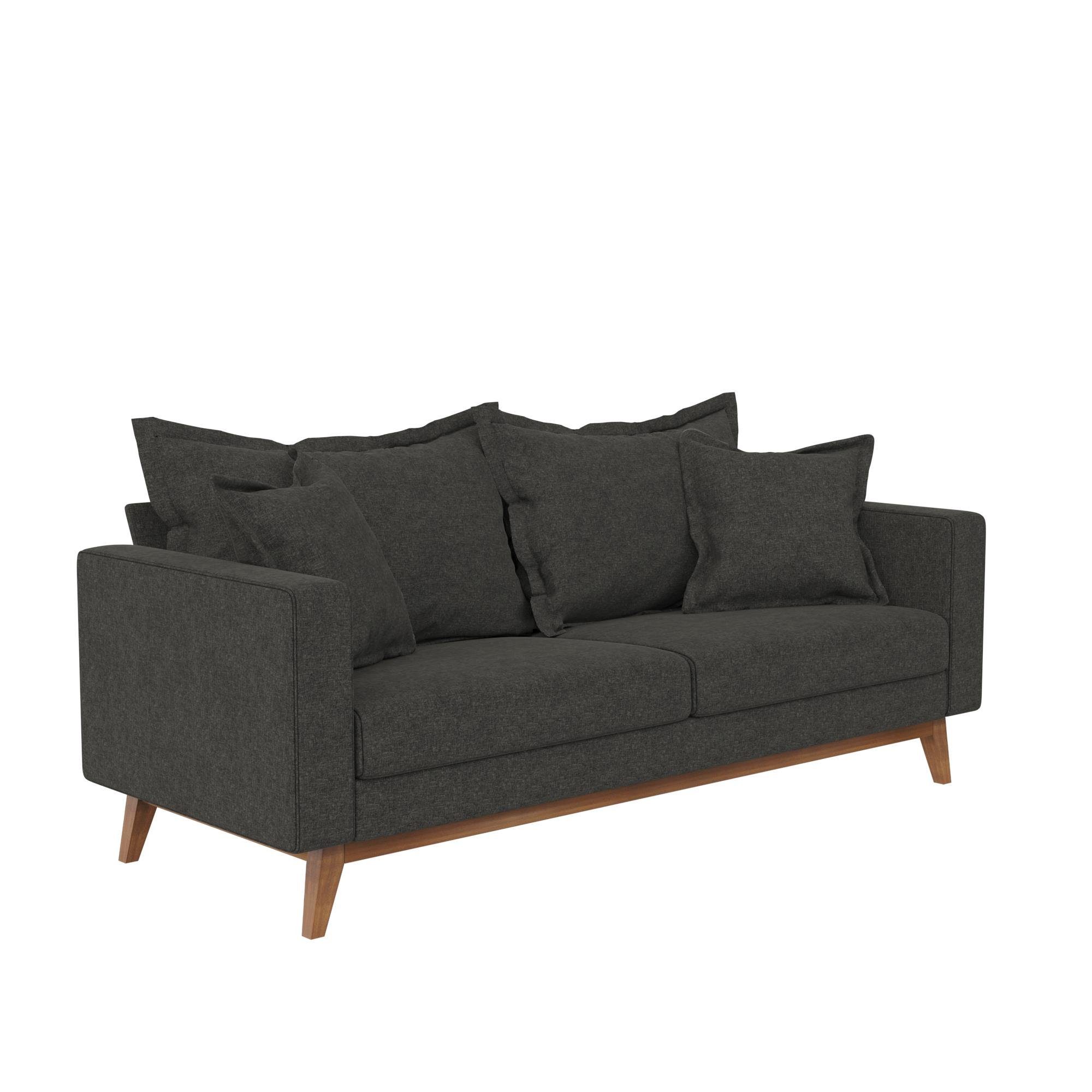 loft24 Sofa Miriam, Gestell aus Massivholz, 3-Sitzer | Alle Sofas