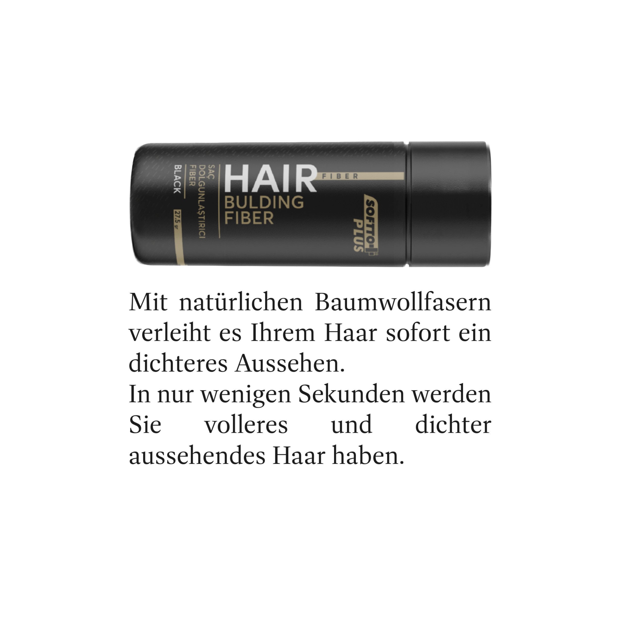 Softto Plus Haarpuder Softto+Plus Haarpuder - 27,5g für dichter wirkende Haare schwarz