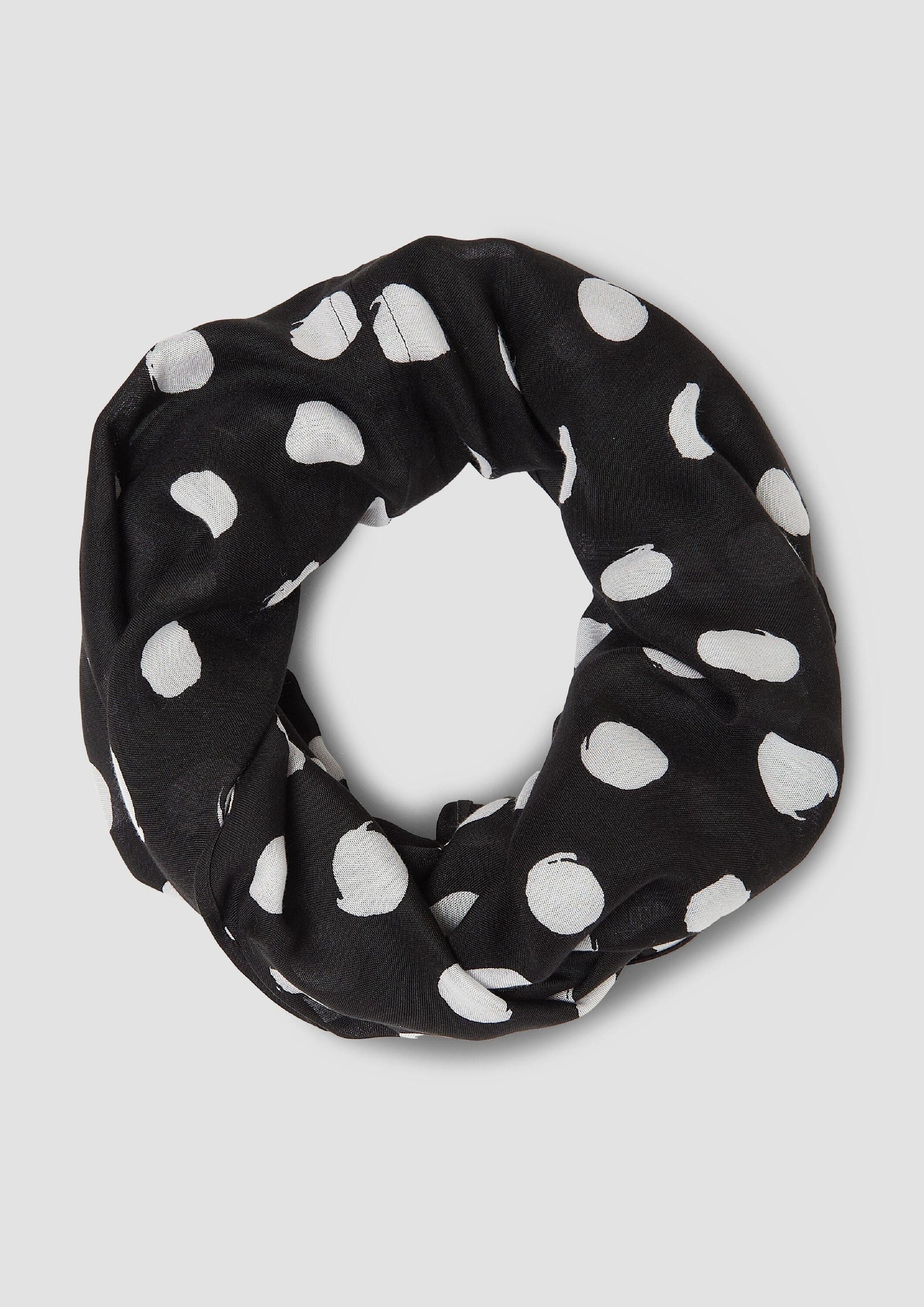 s.Oliver Loop Snood, Loop-Schal aus Viskose mit Artwork günstig online kaufen