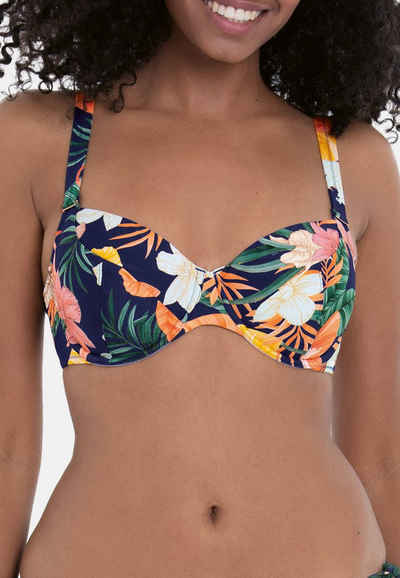 Rosa Faia Bügel-Bikini-Top Tropical Sunset (1-St), Bikini-Top - Extra Halt auch für große Cups, Farbenfrohes Muster