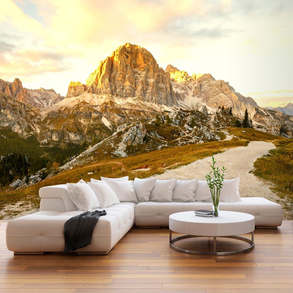 KUNSTLOFT Vliestapete Beautiful Dolomites 3x2.1 m, halb-matt, lichtbeständige Design Tapete