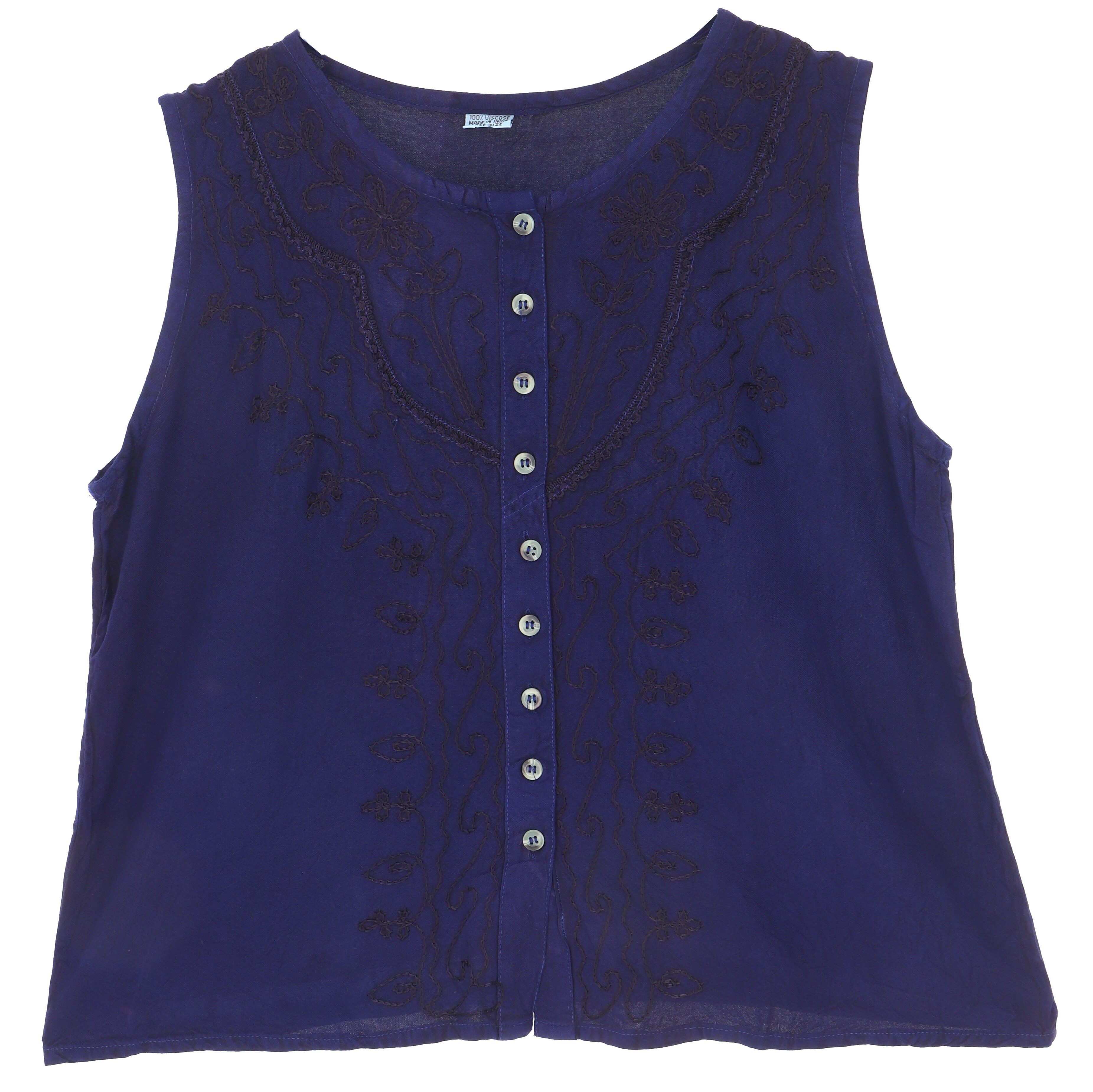 Guru-Shop T-Shirt Besticktes indisches Hippie Top, günstig online kaufen