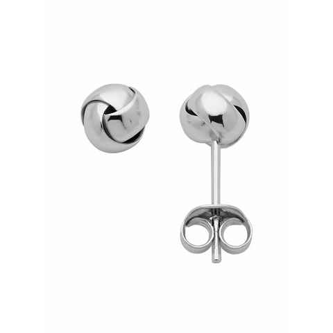 Adelia´s Paar Ohrhänger 925 Silber Ohrringe Ohrstecker Ø 4,5 mm, Silberschmuck für Damen