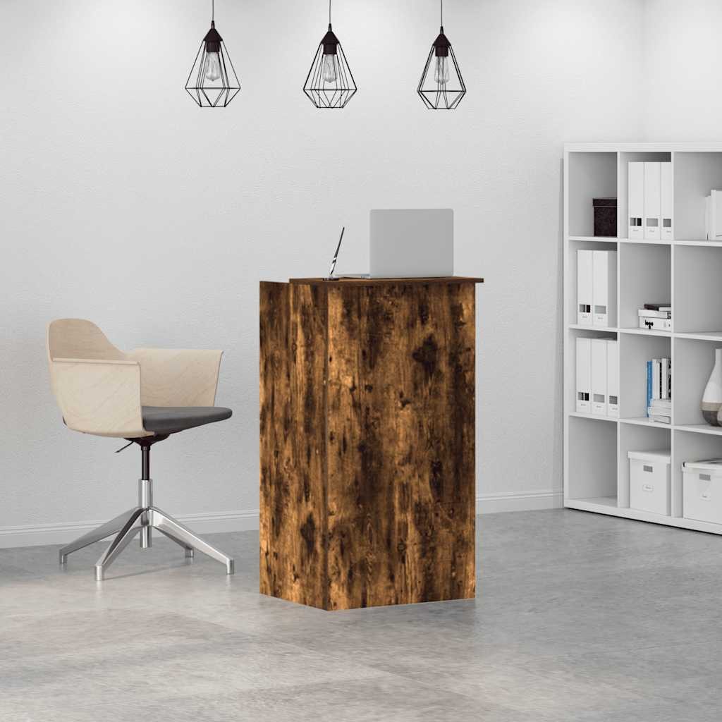 vidaXL Schreibtisch Empfangstheke Räuchereiche 55x50x103,5 cm Holzwerkstoff günstig online kaufen