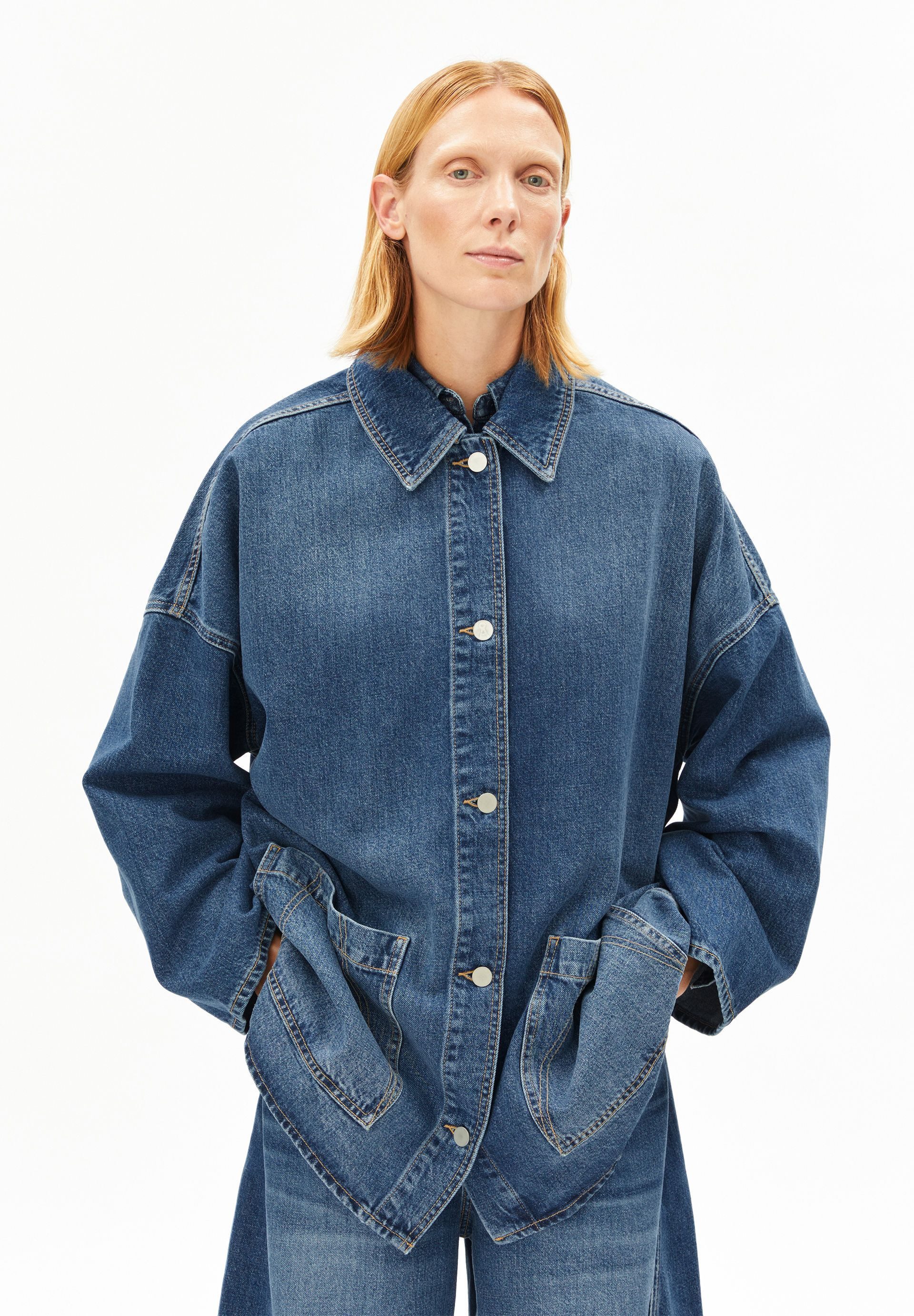 Armedangels Jeansjacke DRAAPY DENIM Jeansjacke aus TENCEL™ Lyocell Mix Over günstig online kaufen