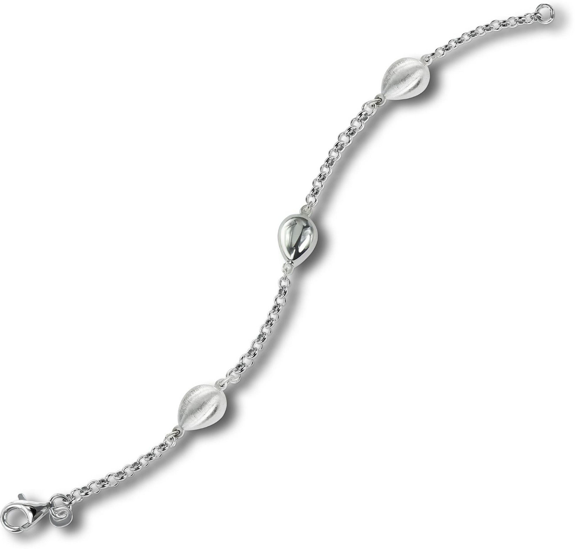 Balia Silberarmband ca. matt Armband (Armband), Silber 19,1cm, (Tropfen) Silber Balia Silber 925 Armband 925 Damen