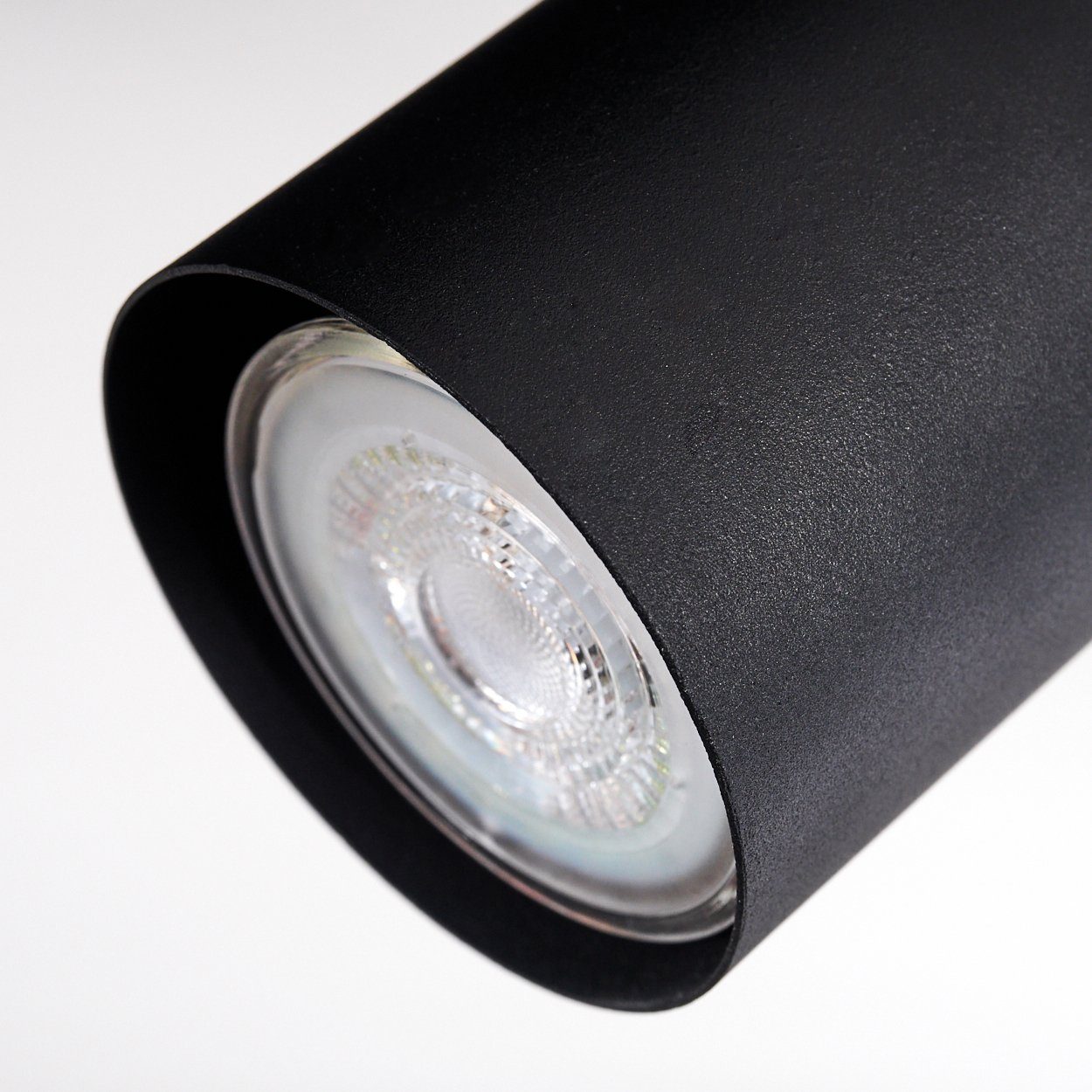 ohne 4xGU10 in Leuchte Strahlern, Metall Deckenlampe Deckenleuchte moderne verstellbaren Schwarz/Chrom, mit hofstein »Godo« Leuchtmittel, aus