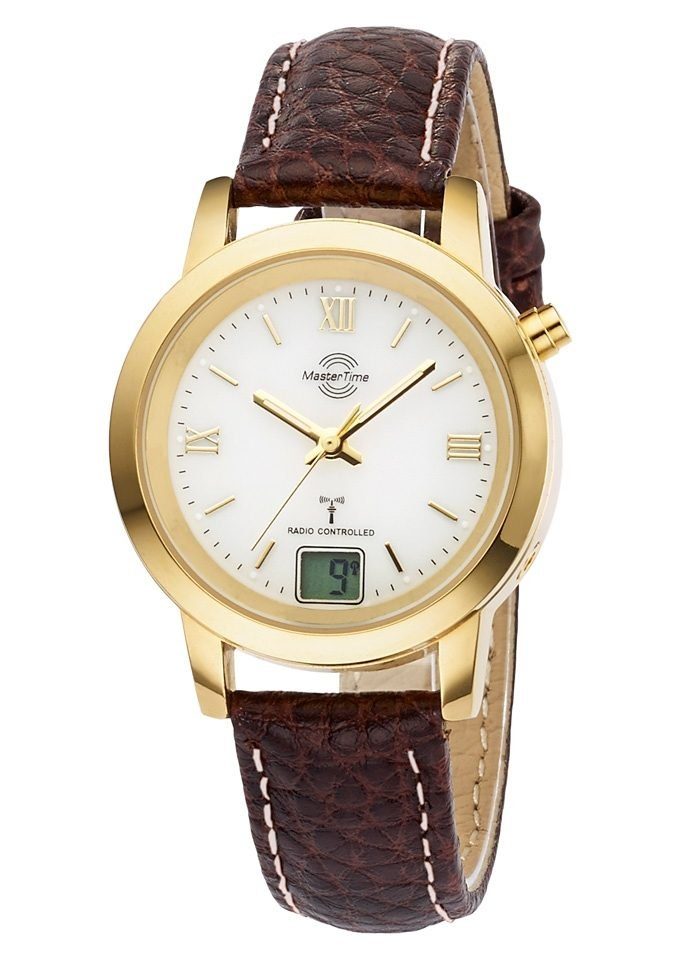 MASTER TIME Funkuhr MTLA-10299-13L, Armbanduhr, Quarzuhr, Damenuhr, Datum, günstig online kaufen
