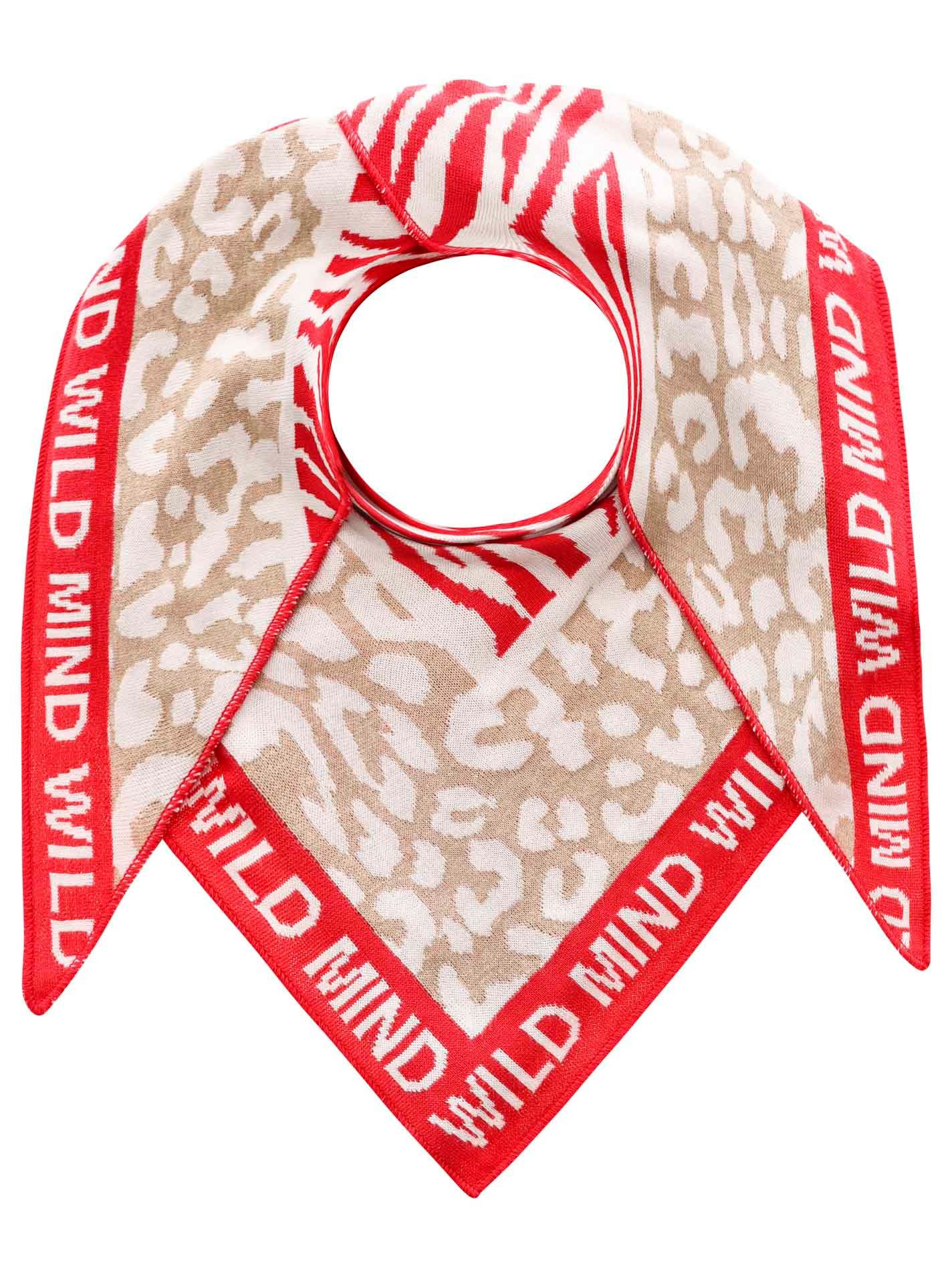 Zwillingsherz Modetuch Dreieckstuch BW "Tierreich", kombiniert Leo und Zebr günstig online kaufen