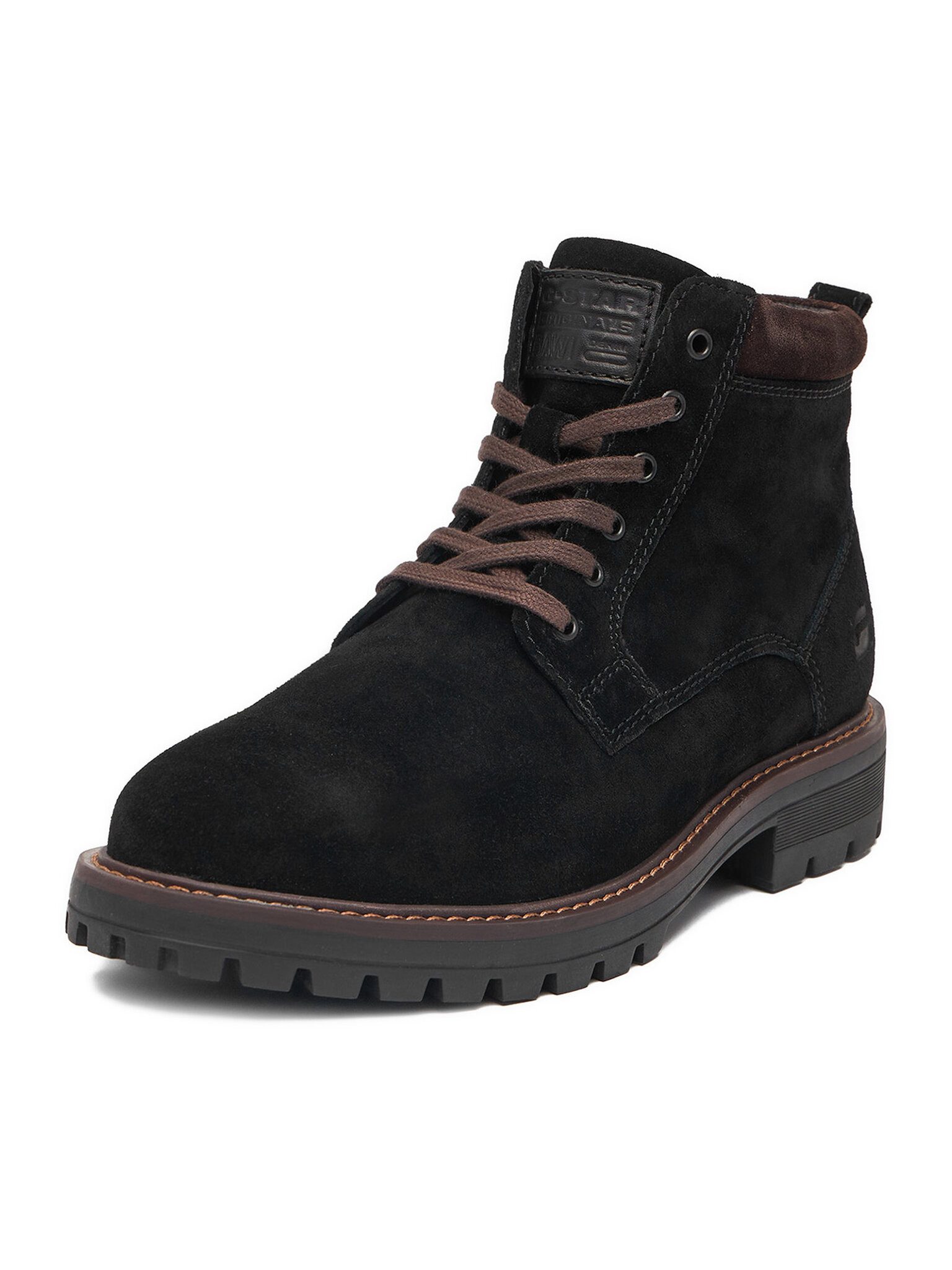 G-STAR G Star Raw Herrenstiefel Braun G-STAR RAW-CEO-NOLAN-02 MI24 Schwarz Schnürstiefel