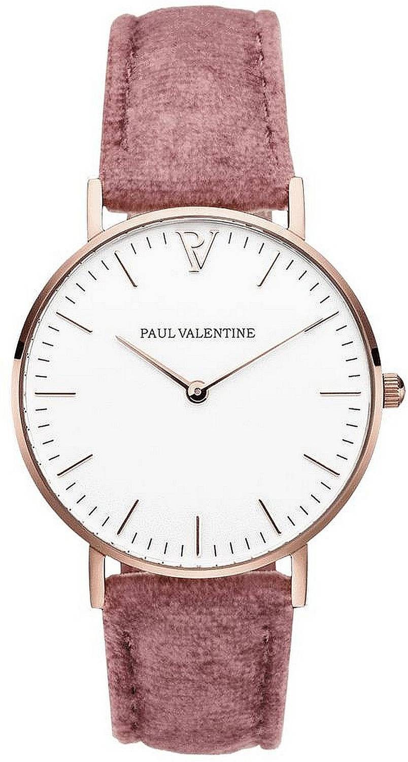 Paul Valentine Quarzuhr MARINA ROSE GOLD PINK VELVET