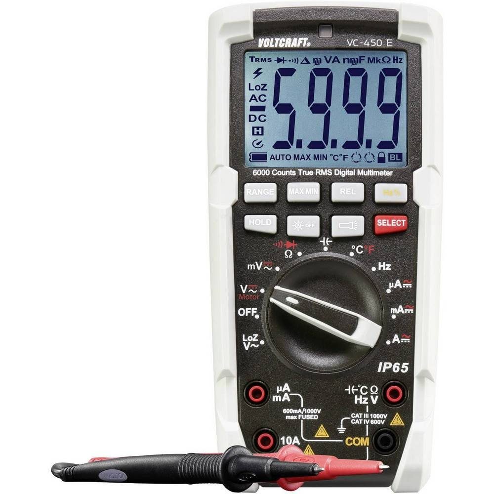 (IP65) VOLTCRAFT Multimeter Multimeter, Strahlwassergeschützt