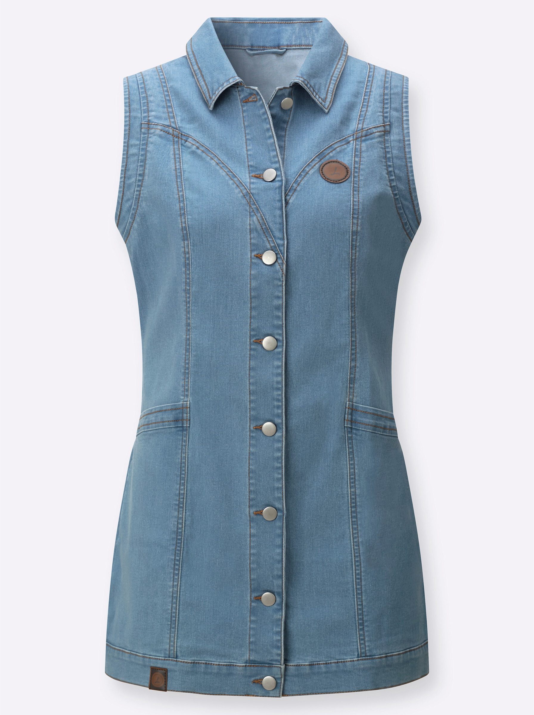 Witt Jerseyweste Jeans-Longweste