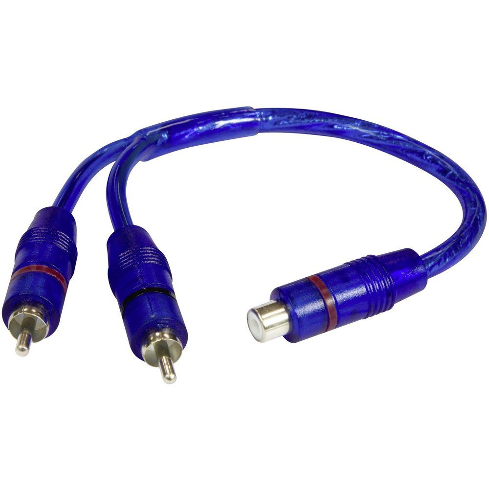 Crunch Crunch CRY Y-Cinchkabel 25.00 cm [1x Cinch-Buchse - 2x Cinch-Stecker] Audio-Kabel, (25.00 cm)