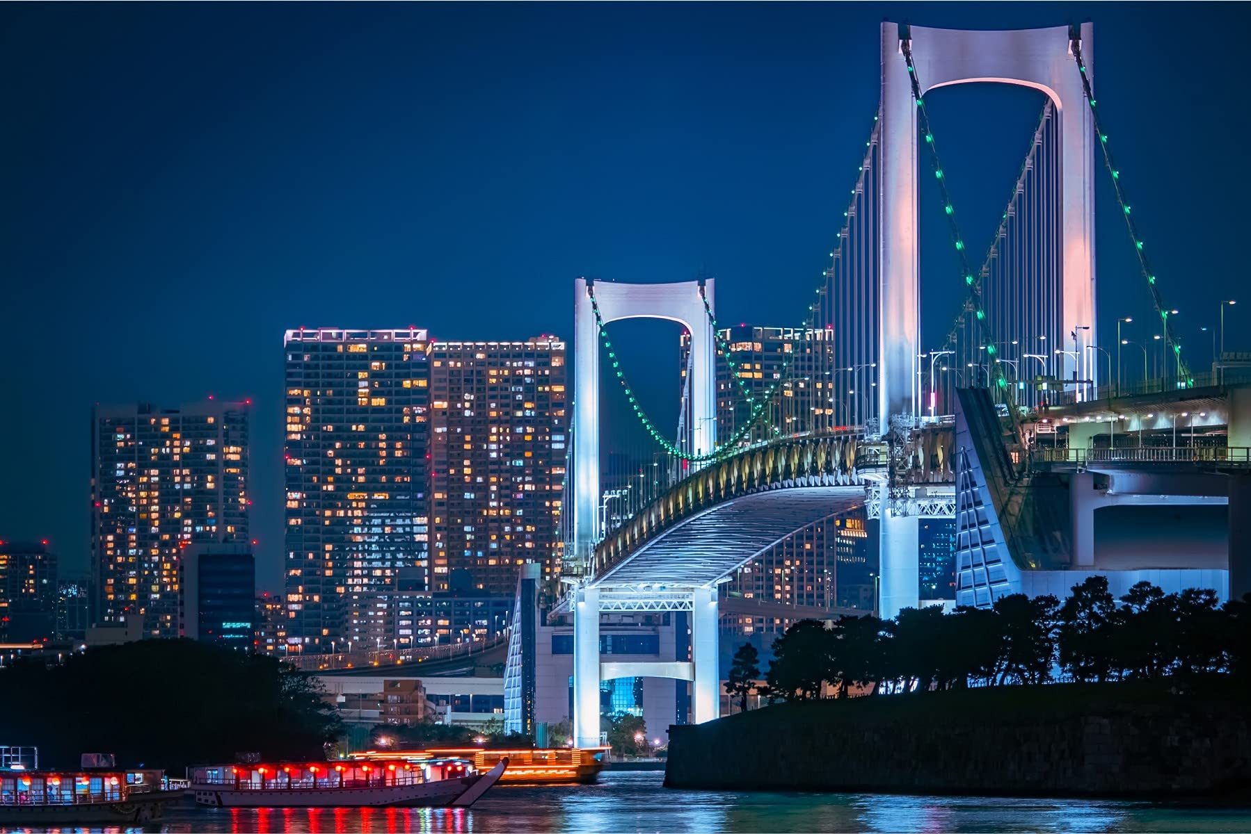 Muralo Fototapete Städte – Fototapete Wandtapete Vlies Wanddeko Wohnzimmer, bedruckt, Tokio – Stadt – Japan, 104 x 70.5 cm, Selbstklebende Folie