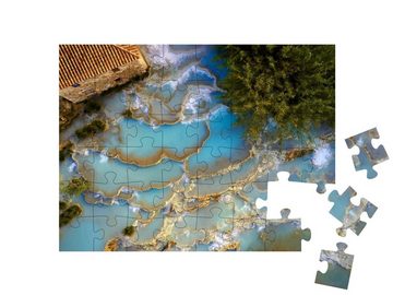 puzzleYOU Puzzle Thermen von Saturnia, Toskana, Italien, 48 Puzzleteile, puzzleYOU-Kollektionen Italien