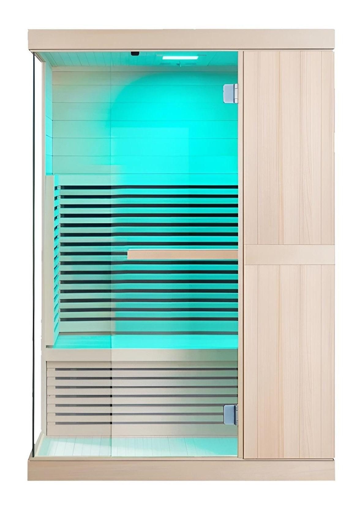 JVmoebel Infrarotkabine Infrarot-Sauna für 2 Personen mit roter Lichttherapie, (1-St)