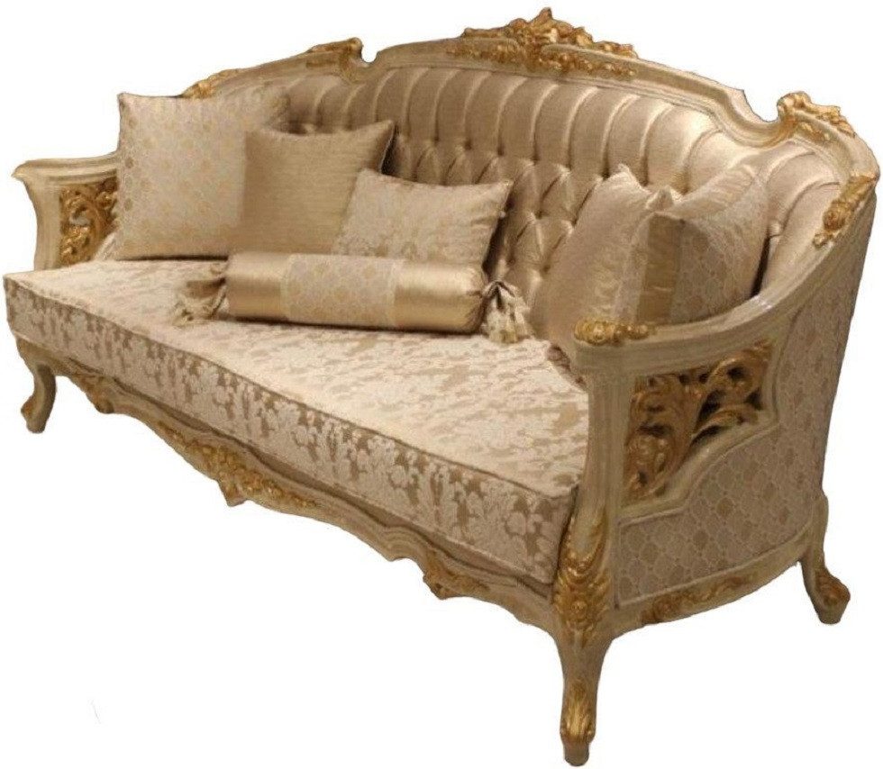 Xlmoebel Chesterfield-Sofa Beige Chesterfield-Sofa mit eleganter Ästhetik, 1 Teile, Hergestellt in Europa