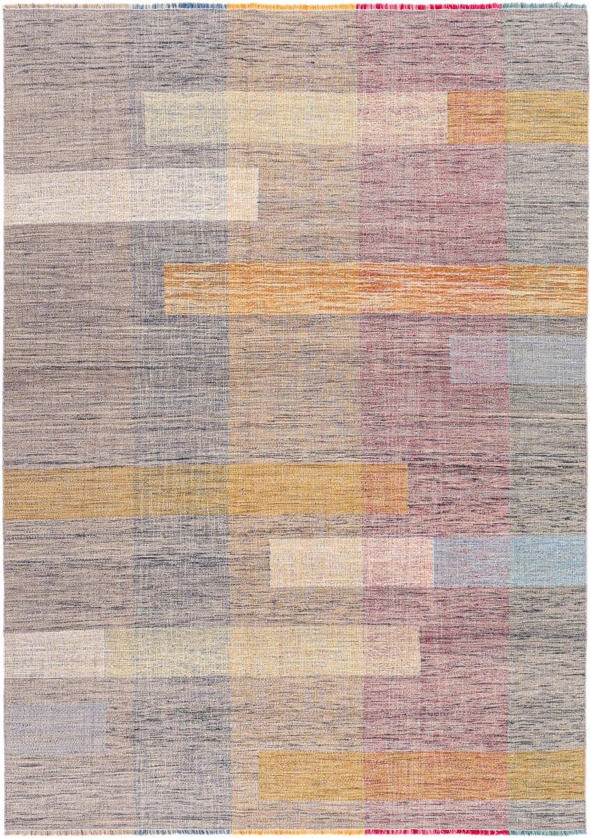 Orientteppich Kelim Afghan rechteckig, mm Orientteppich, Rainbow Nain 3 Trading, 209x297 Höhe: Handgewebter