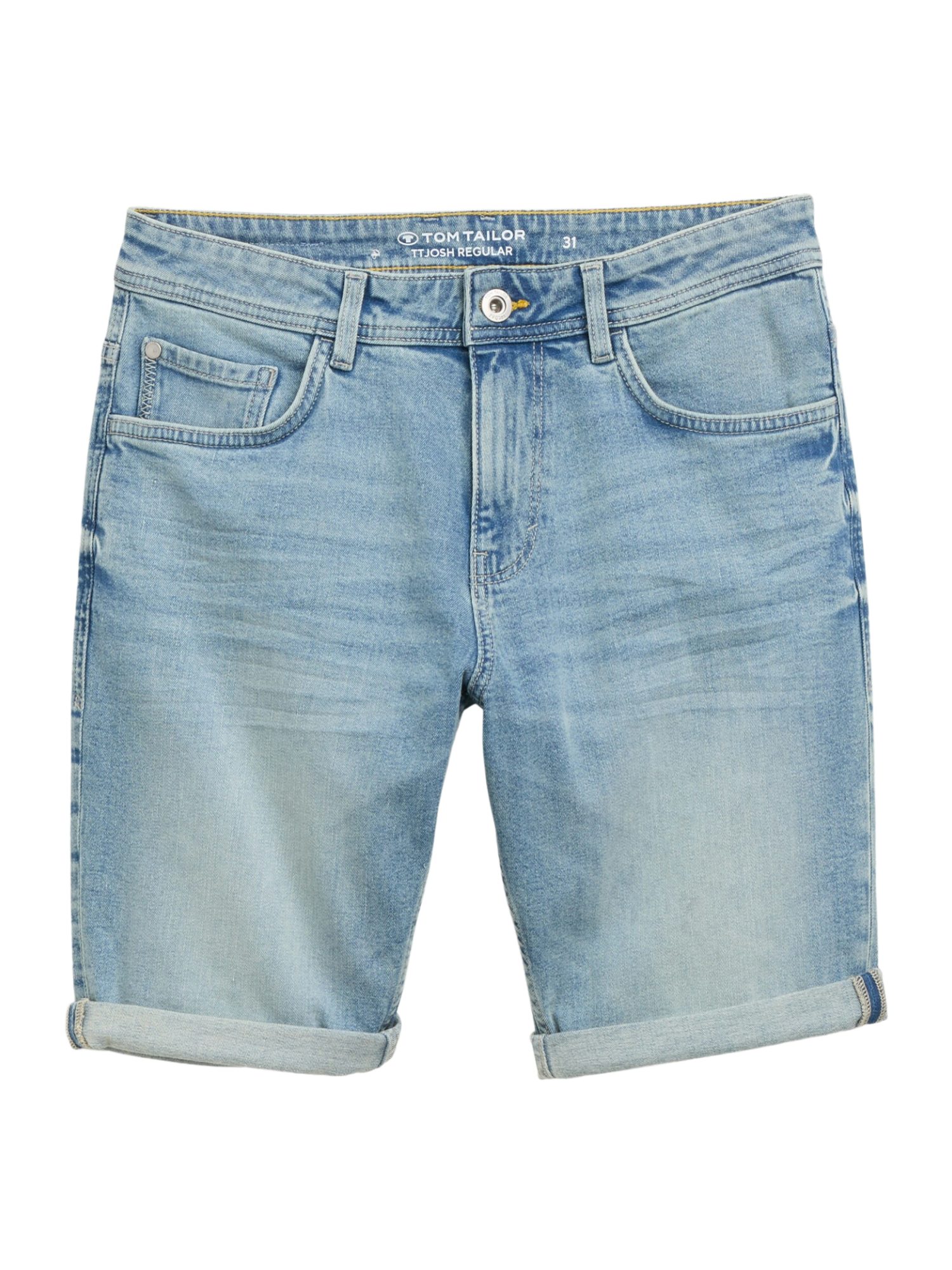 TOM TAILOR Bermudas O blau,Casual,Baumwolle,Unifarben,Regular Fit,Mittel