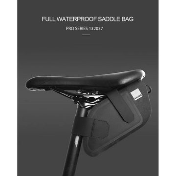 Sahoo Fahrradtasche Sattelradtasche mit Reißverschluss wasserdicht 0,8L